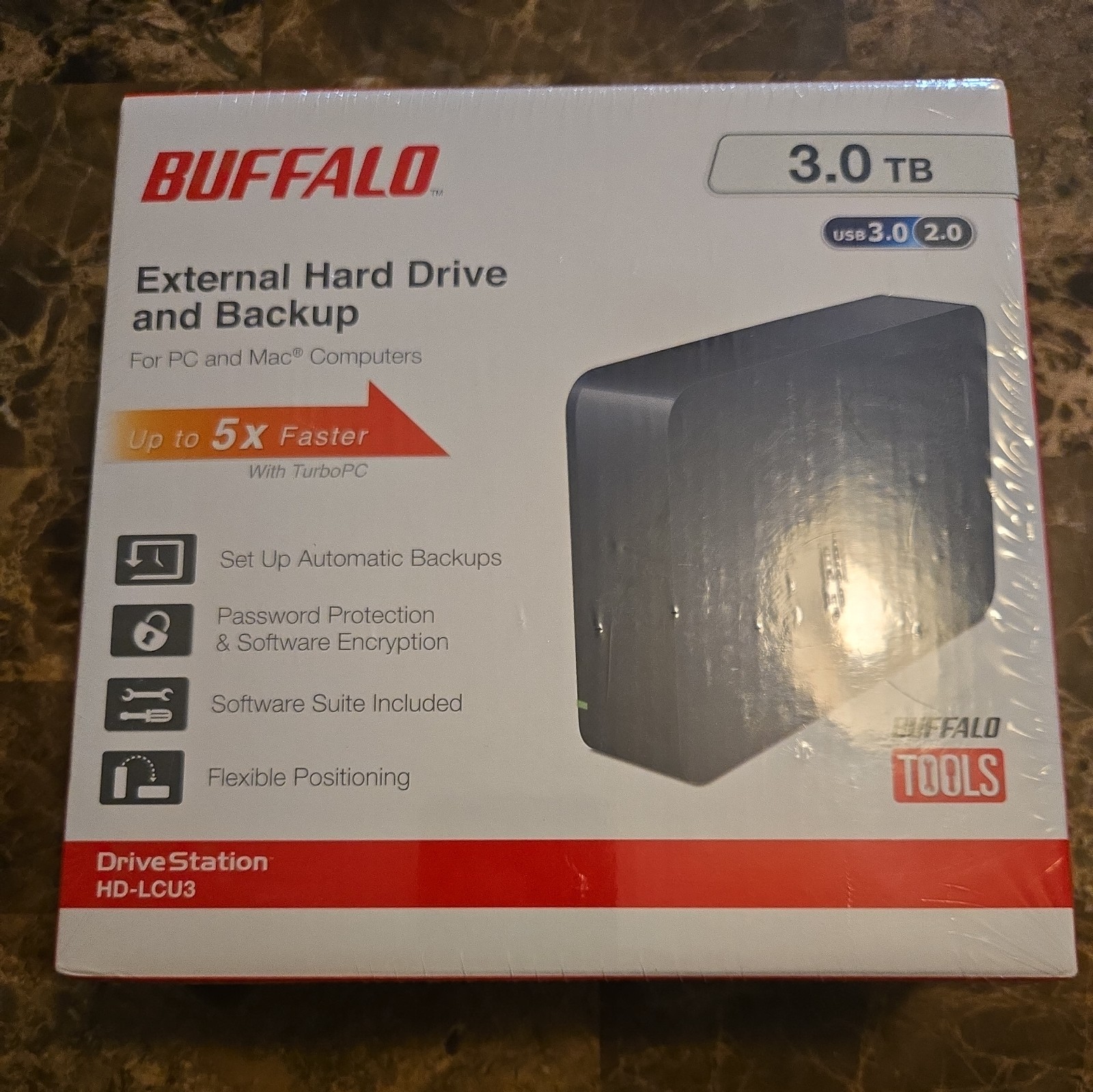 Buffalo DriveStation USB 3.0 3 TB ExternalHard Drive HD-LC3.0U3 Brand new sealed