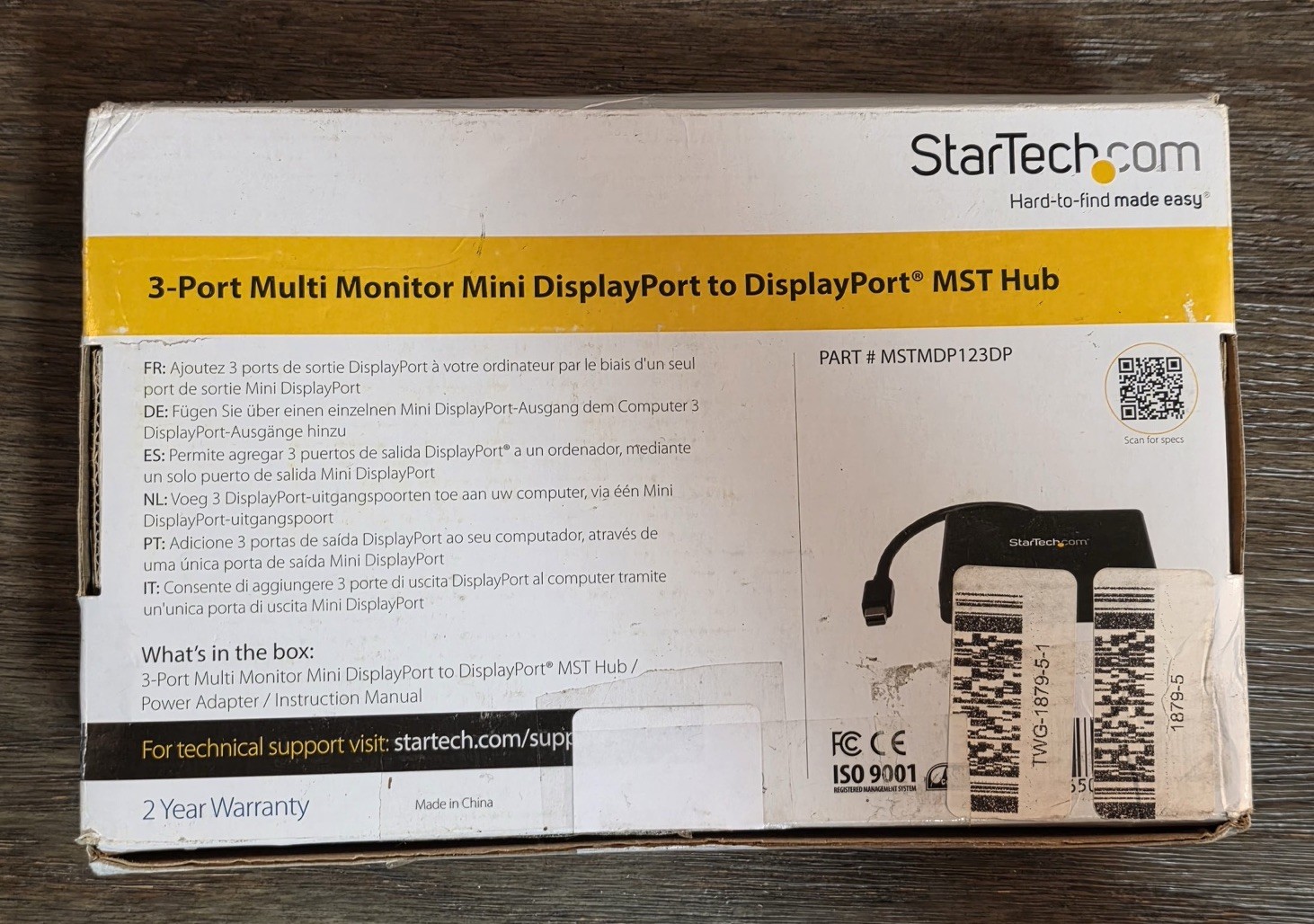 StarTech MSTDP123HD Multi Stream Transport - DisplayPort to Triple Head HDMI MST