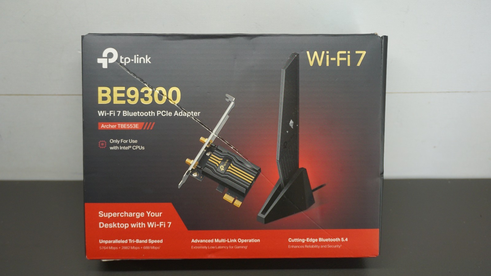 (FOR PARTS/REPAIR) TP-LINK WIFI 7 BLUETOOTH PCLE ADPATER BE9300 (ARCHER TBE553E)
