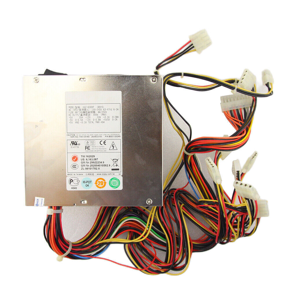 300W HG2-6300P Power Supply For zippy Industrial Computer Equipment ATX