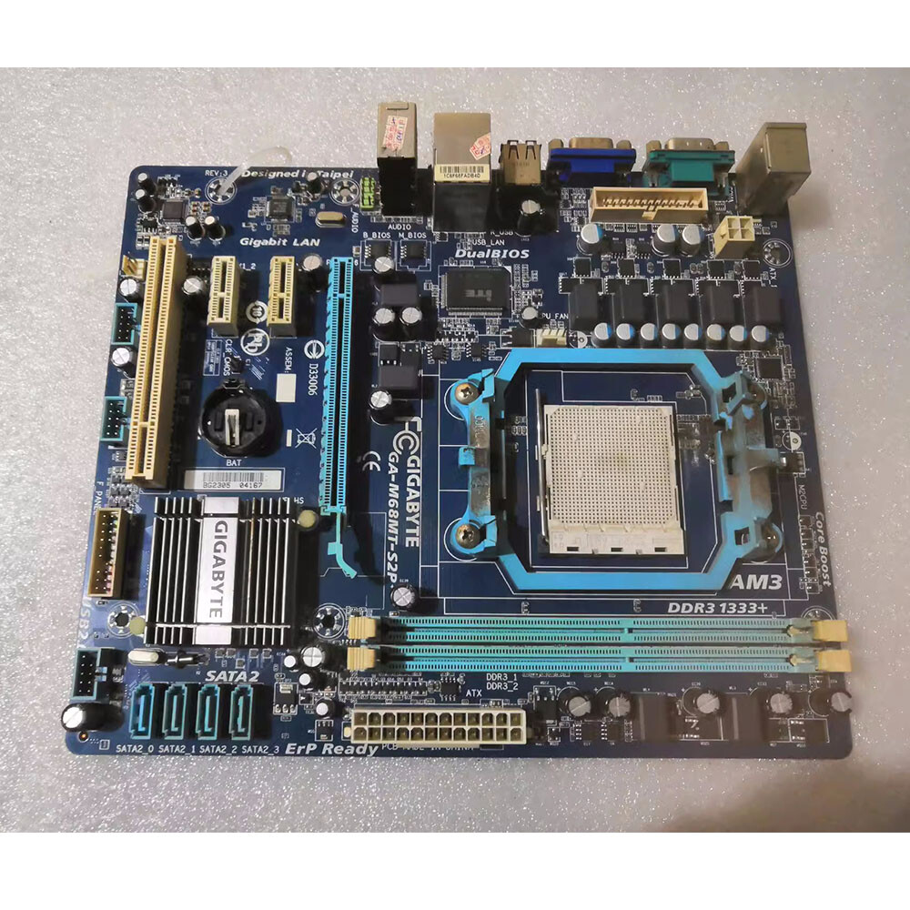 For Gigabyte GA-M68MT-S2P Motherboard Micro ATX Socket AM3 AMD DDR3 8GB