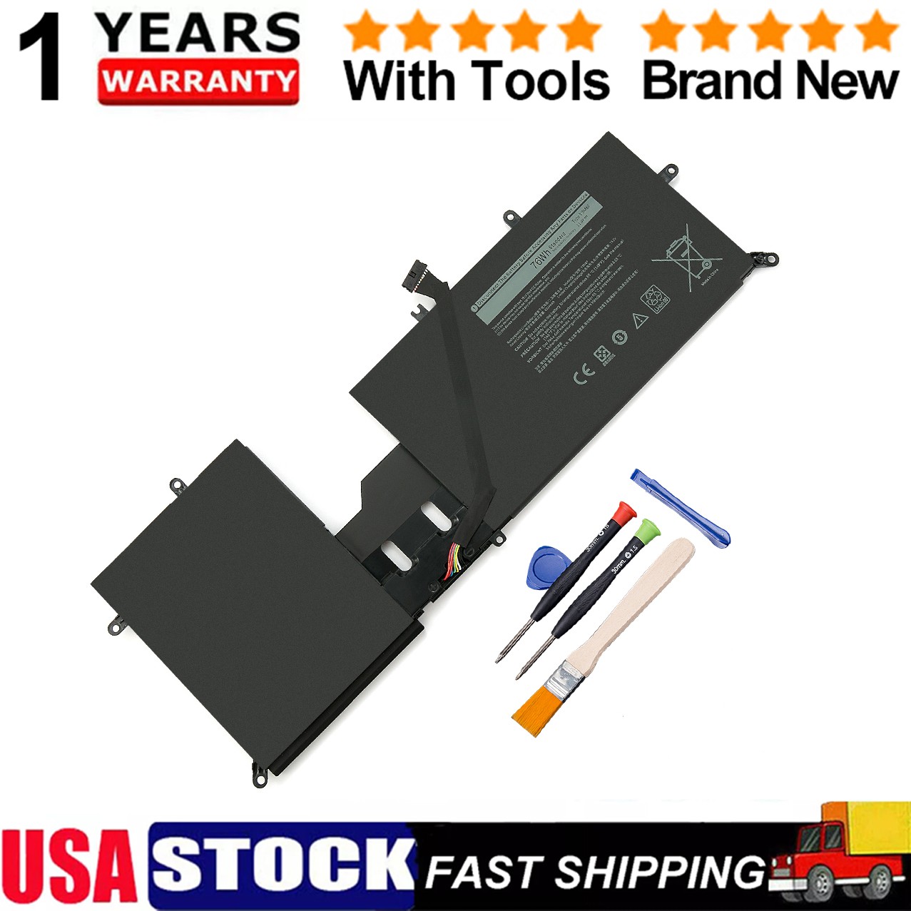 Y9M6F Laptop Battery For Dell Alienware M17 M15 R2 P41E001 P87F001 P41E P87F NEW