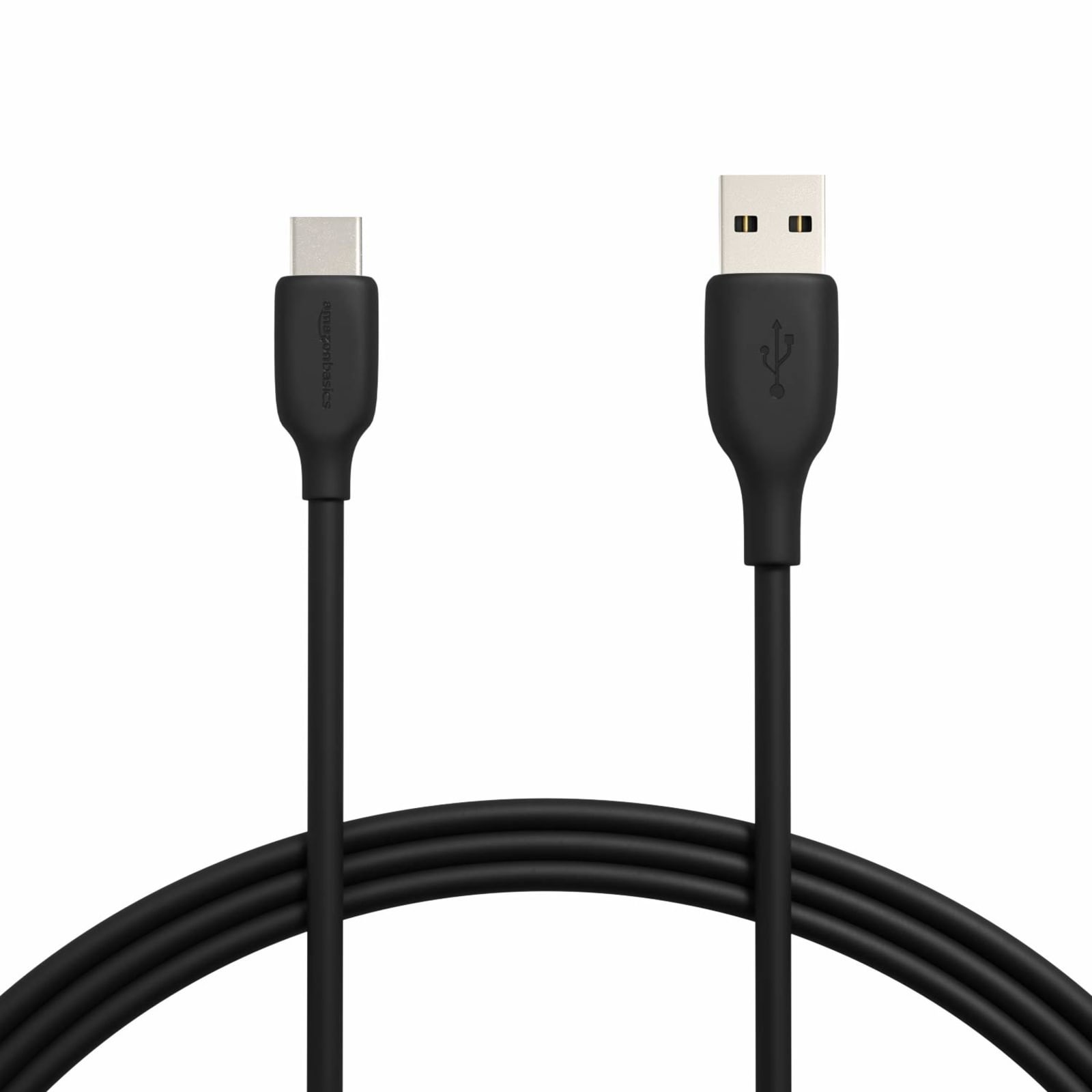 Amazon Basics USB-A to USB-C Cable 6 ft Black USB 2.0 480Mbps 15W Fast Charge