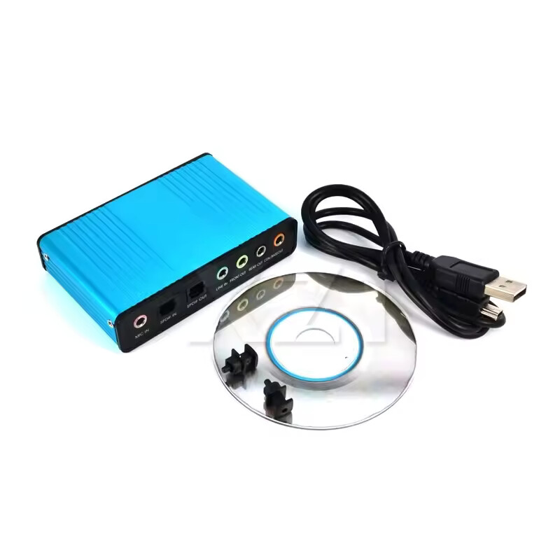 USB 6 Channel 7.1/5.1 Surround Optical S/PDIF External Audio Sound Card Adapter
