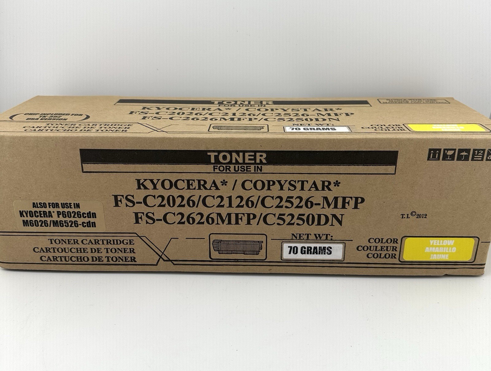 Compatible TK-592Y Yellow Toner Kyocera C2026 C2126 C2526 P6026 M6526 5000