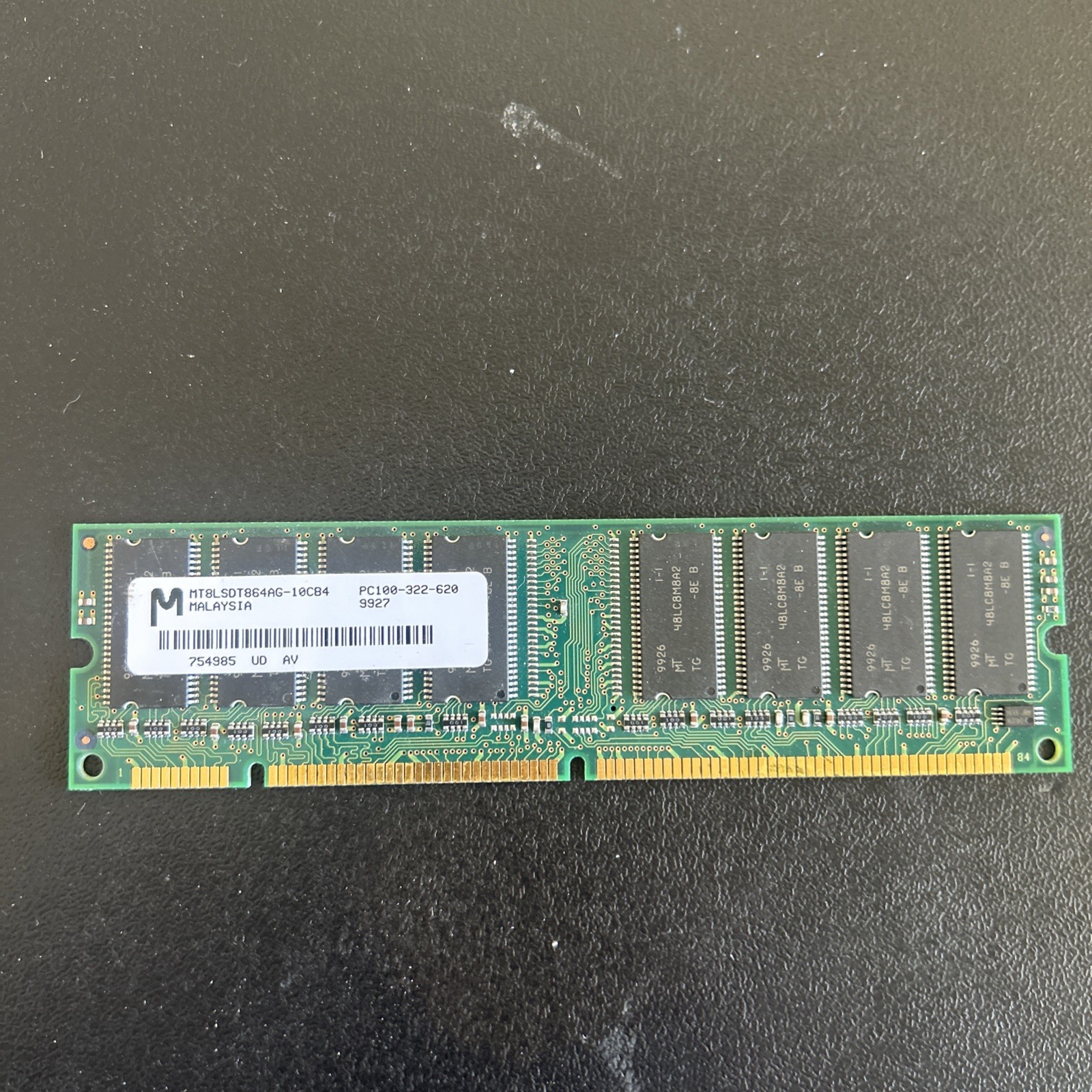 MT8LSDT864AG-10CB4 Micron 64MB SDRAM Non ECC PC-100 100Mhz Memory