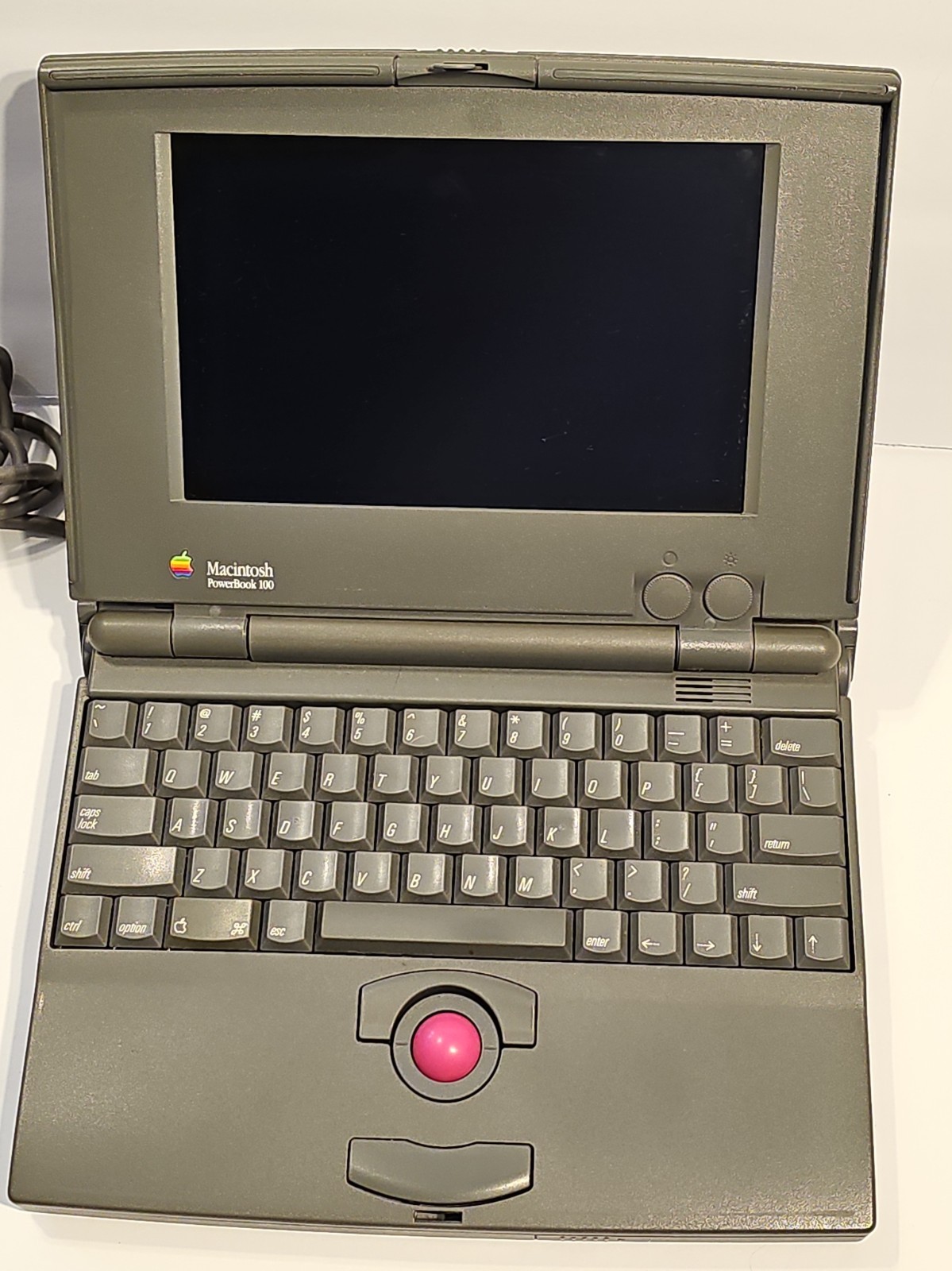 Apple Macintosh Powerbook 100  & Printer Untested Apple 1991 Computer