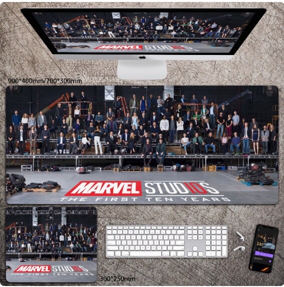 HOT 3D Printing Avengers Big Office Desk Mat Laptop Pad Mouse Pad Non-Slip Gift