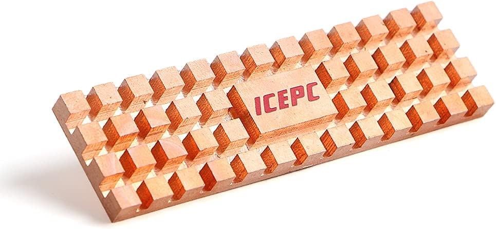 M.2 Heatsink for PS5 2280 SSD Pure Copper Heatsink Kit Cooler Heat Sink with ...