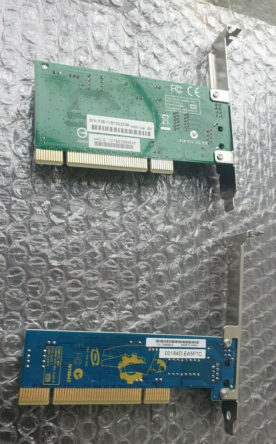 LOT OF 2 ETHERNET CARDS DGE-528T B1 / NETGEAR FA311 V2 D1 (IN31S3)