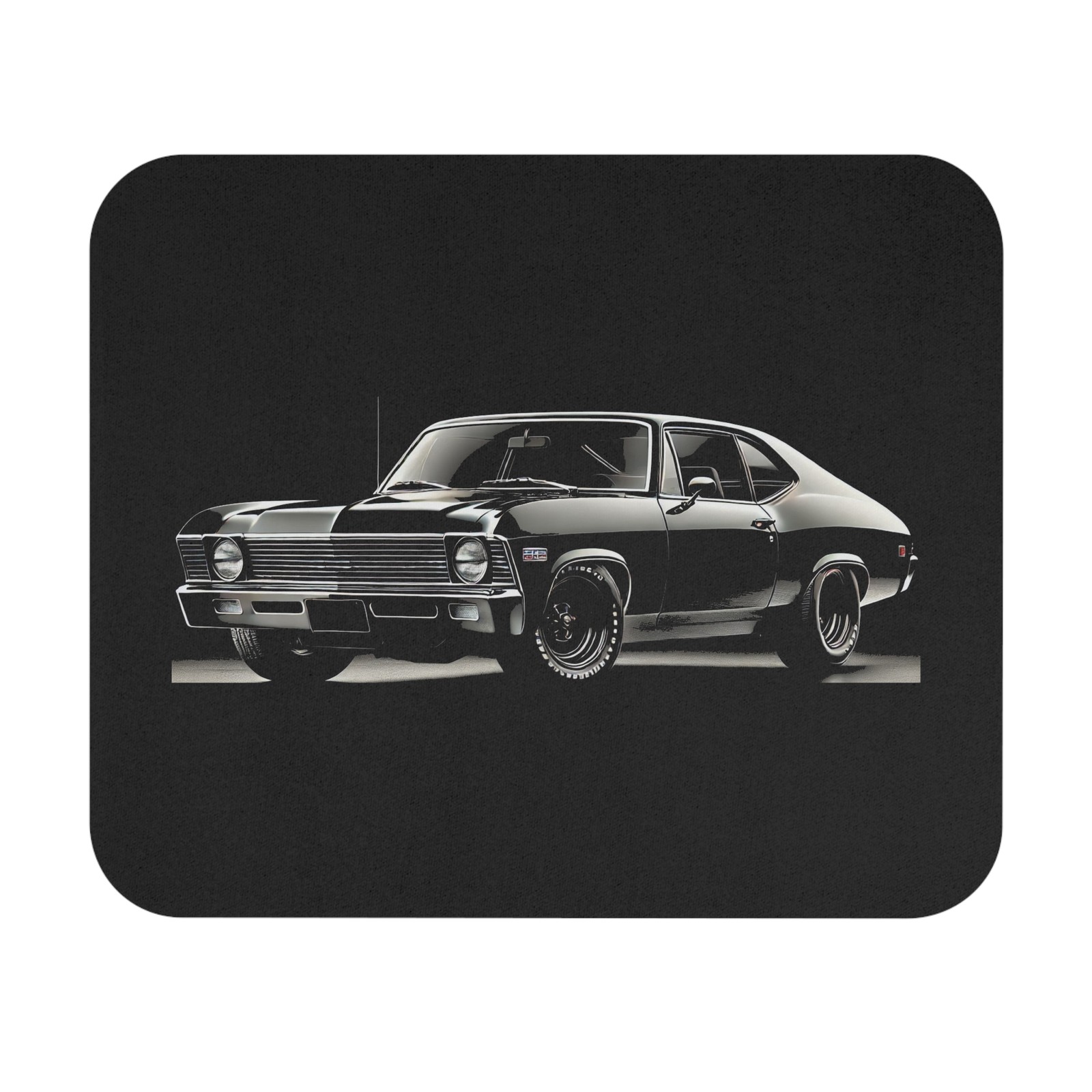 1969 Chevy Nova Mouse Pad – Custom Black Muscle Car Desk Accessory