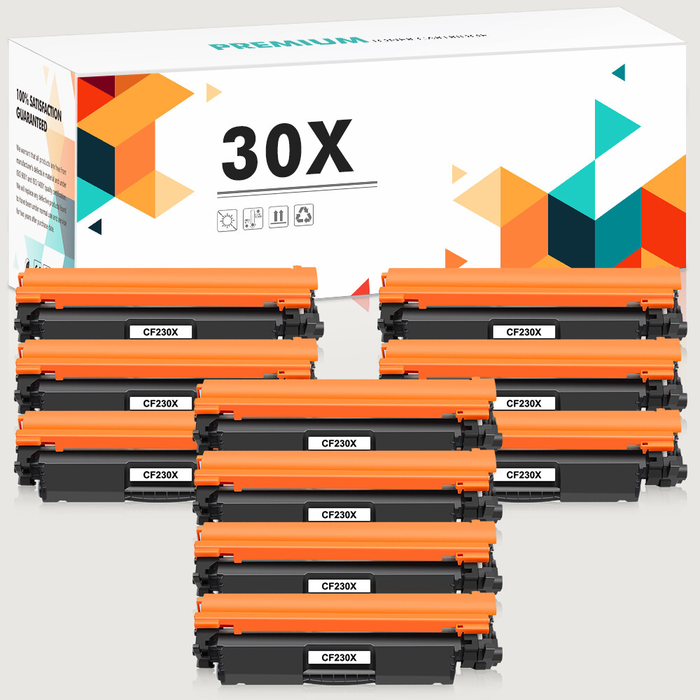 10 Pack CF230X 30X Toner Compatible with HP LaserJet M203dn M227fdn M227fdw MFP