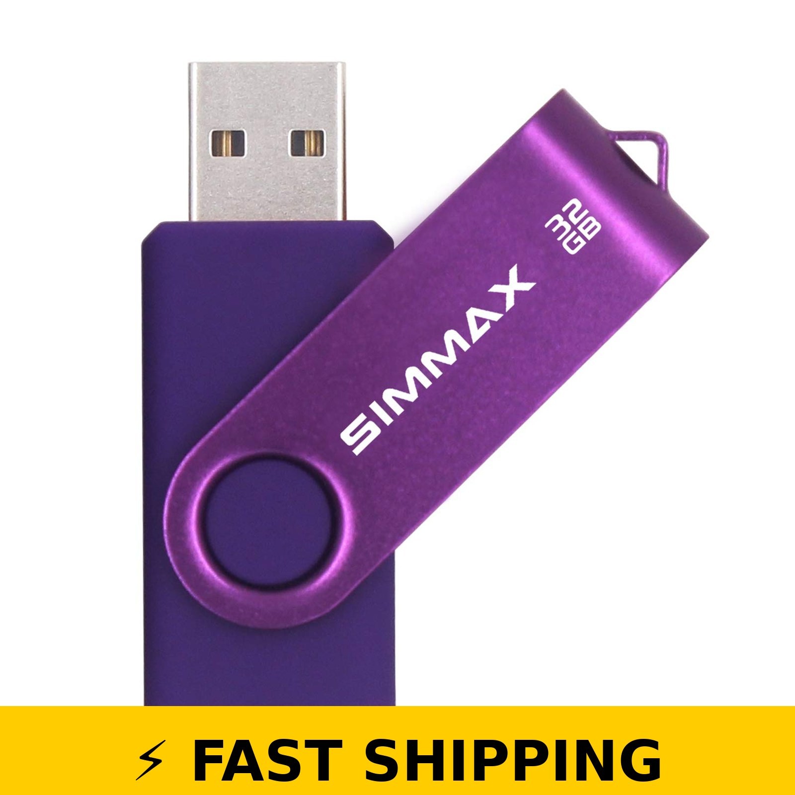 SIMMAX 32GB USB 2.0 Flash Drive - Purple
