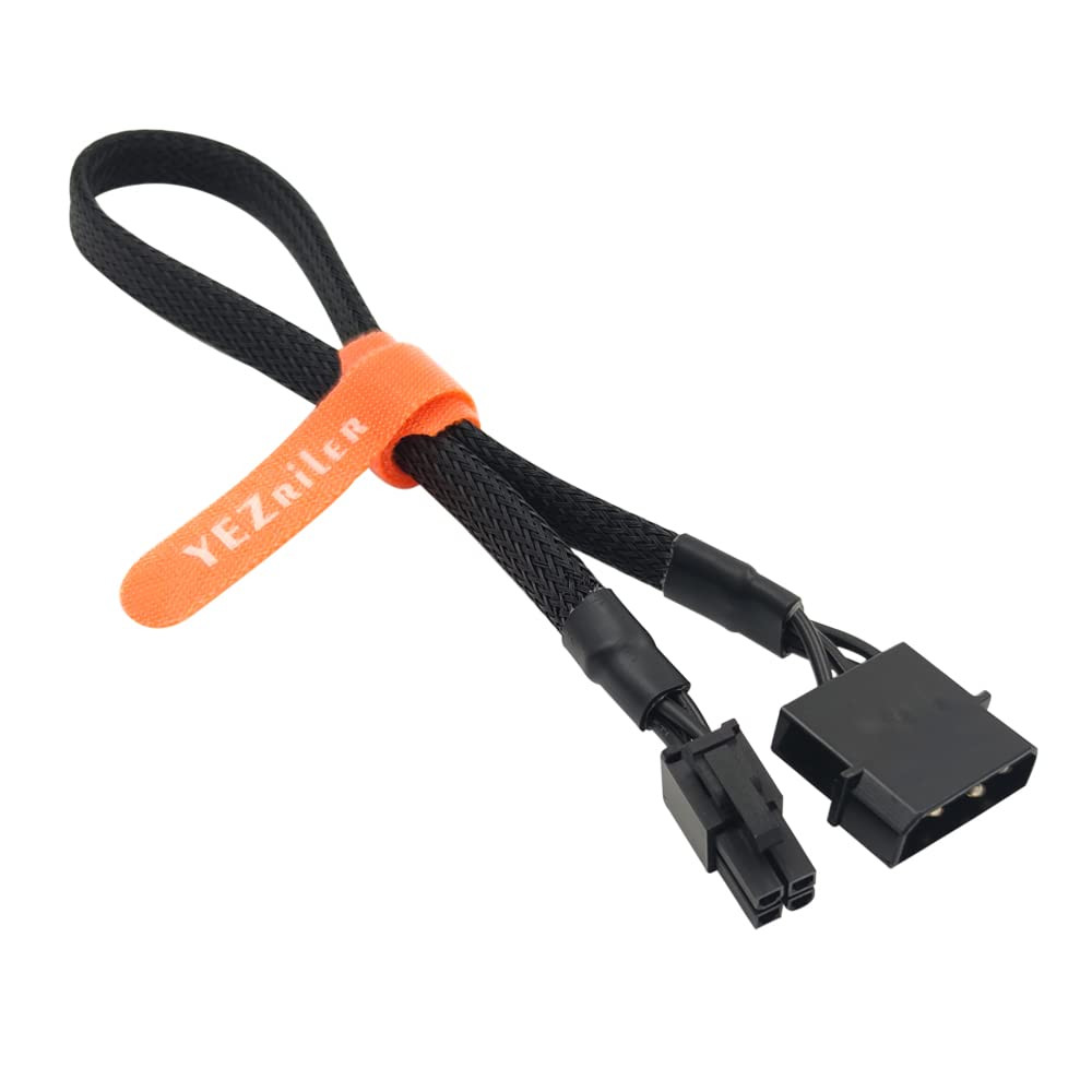 (2-Pack) Molex to 4 Pin ATX Cable，LP4 Molex Male to ATX 4pin Male Auxiliary P...