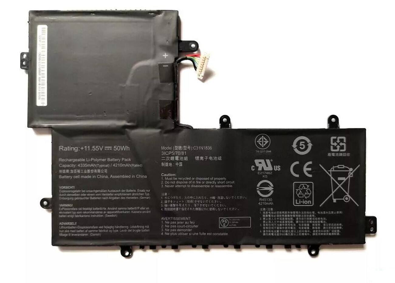 2026 Genuine Battery C31N1836 C31N1836-1 For ASUS CHROMEBOOK C204MA Flip C214MA