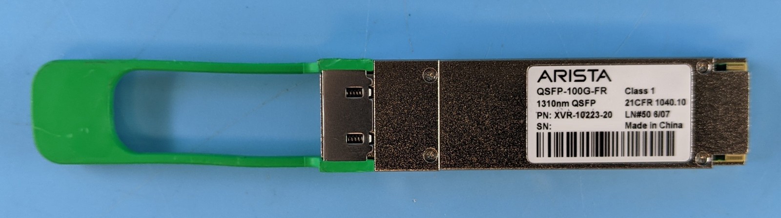 Lot 3 Arista XVR-10223-20 QSFP-100G-FR 100G-Base 1310nm QSFP28 2k LC Tranceiver
