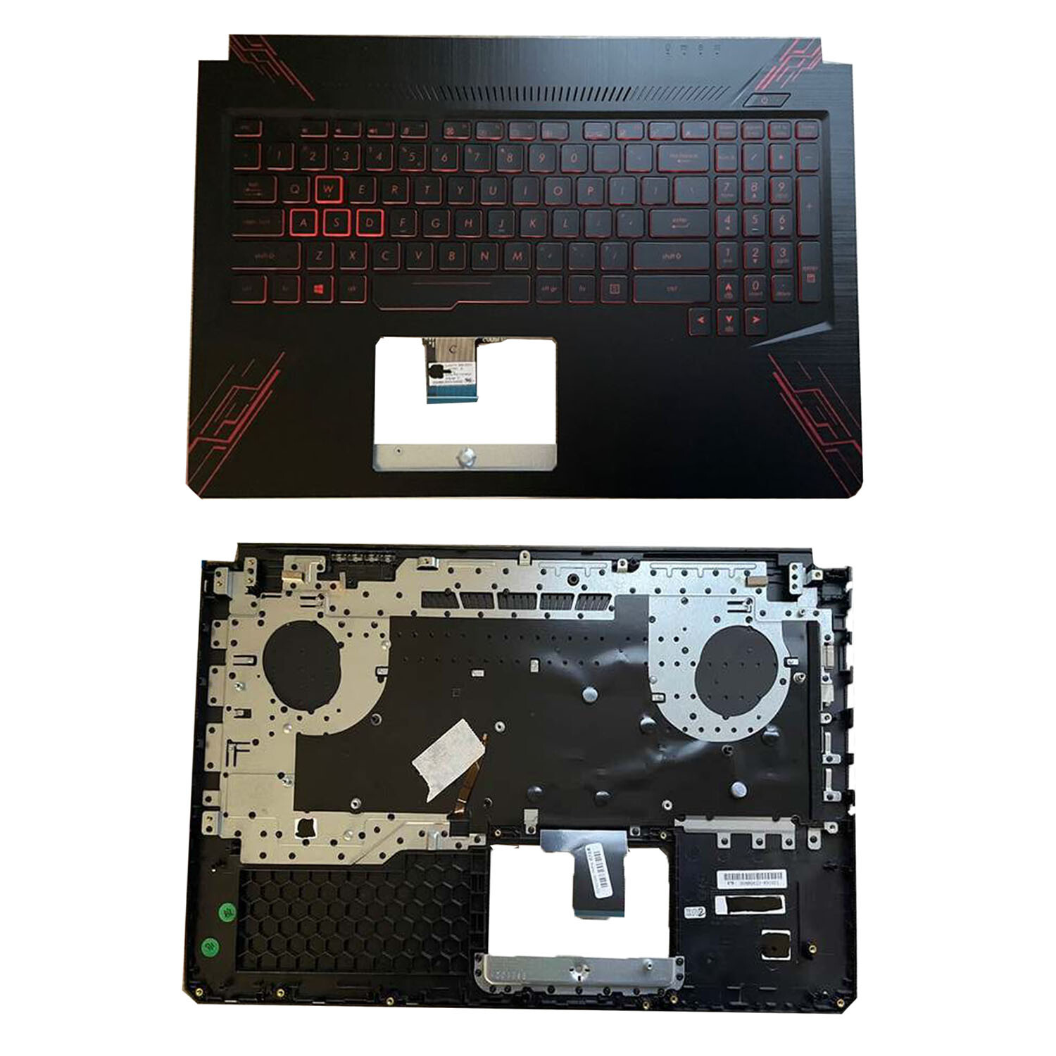 New Palmrest Red Backlit Keyboard For ASUS TUF Gaming FX504 FX504G FX80 FX80G US