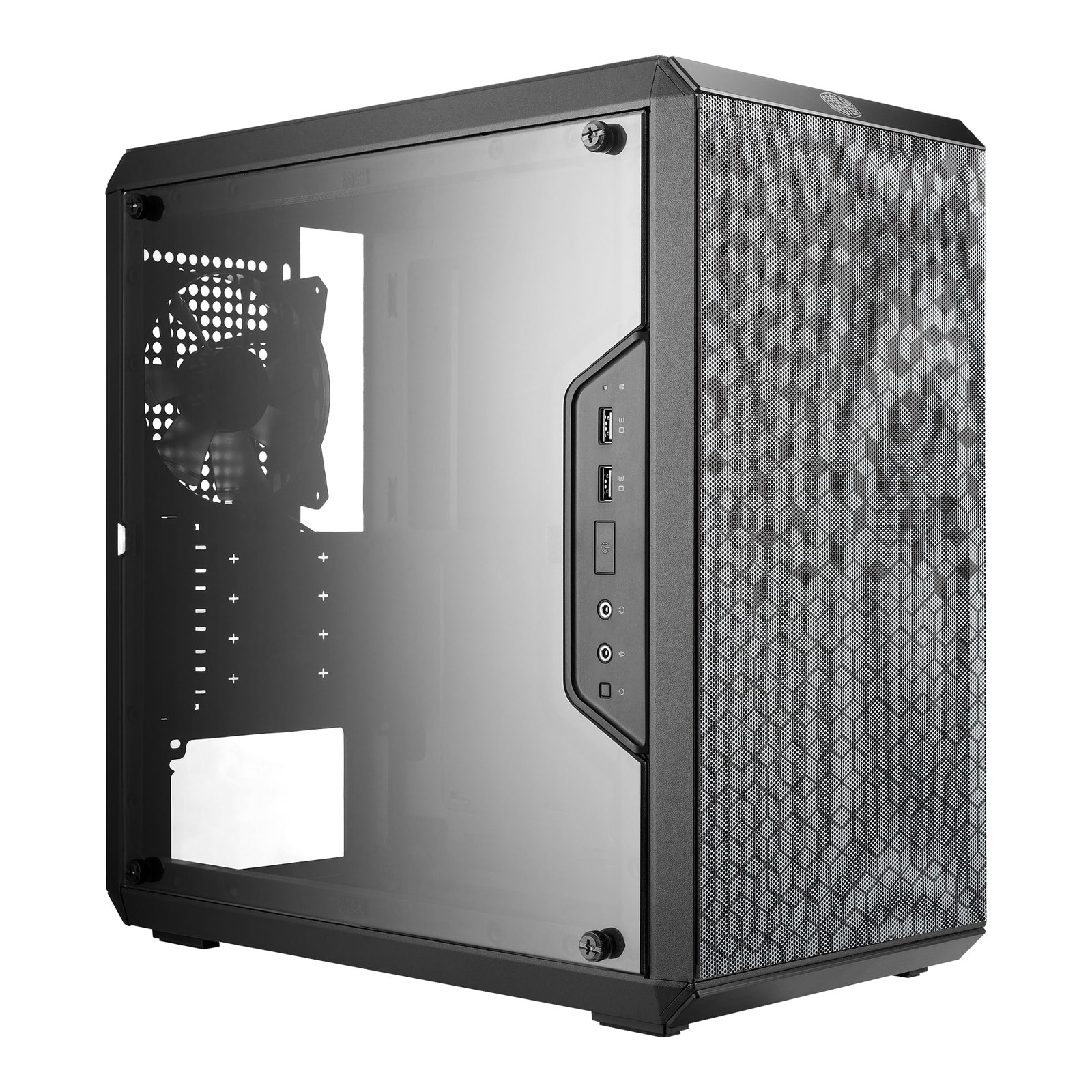 Cooler Master Q300L V1 Micro-ATX PC Case, High Airflow, Micro-ATX, Dark Gray