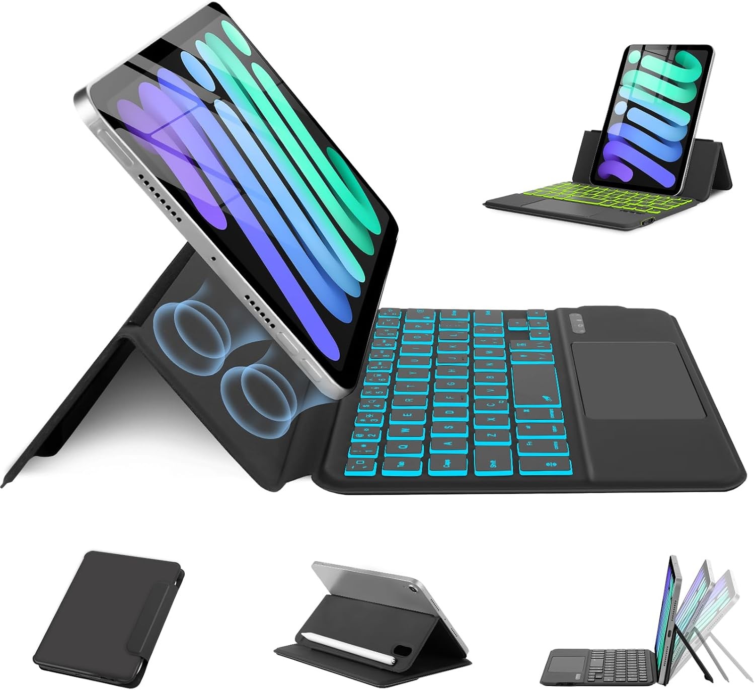 MePadKey Magic Touchpad Keyboard Case for iPad mini 7 (2024)/Mini 6 (2021) 8.3 i