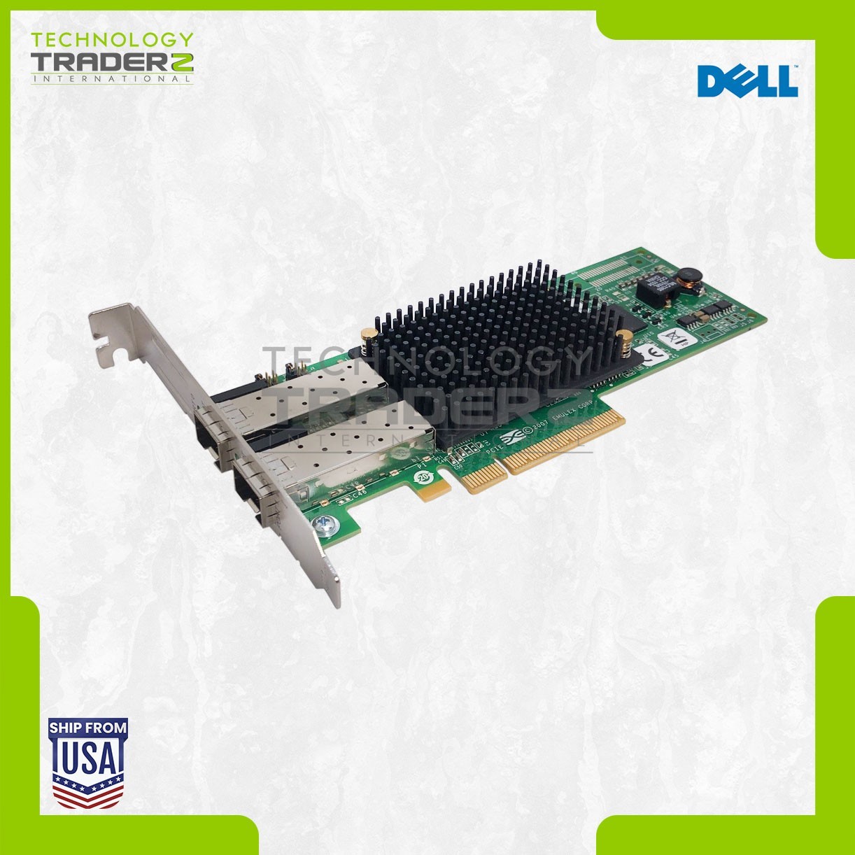 AJ763A HP Emulex LPE12002 8Gbps Dual Port PCI-E FC HBA 489193-001 AJ763-63002