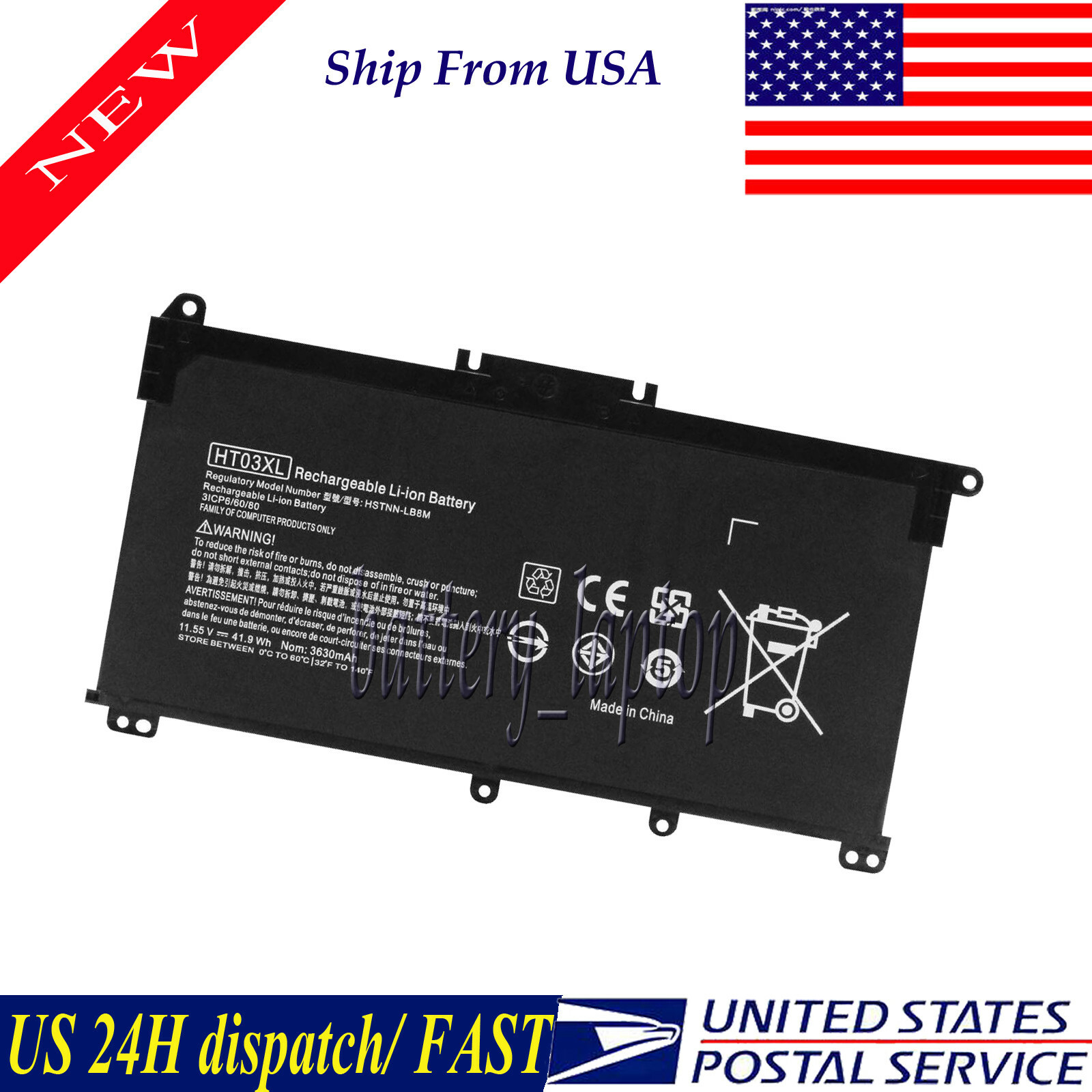 Battery For HP 14-DQ0040NR DQ1033CL DQ0002DX 14-FQ1025NR 14-EK1099NR
