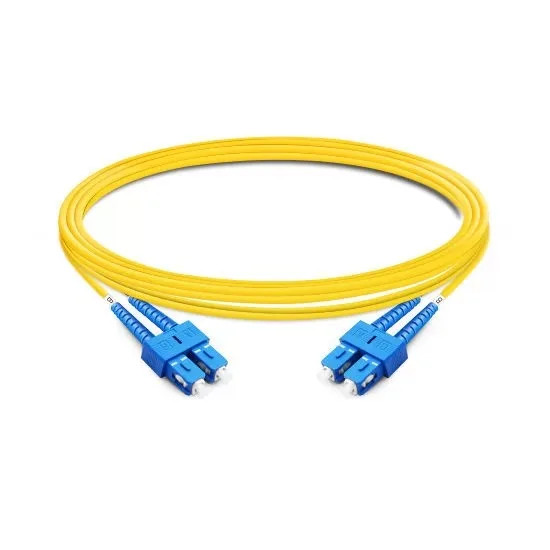 [2pcs] 1M‑10M SC UPC to SC UPC Duplex OS2 LSZH Single Mode Fiber Patch Cord FTTH