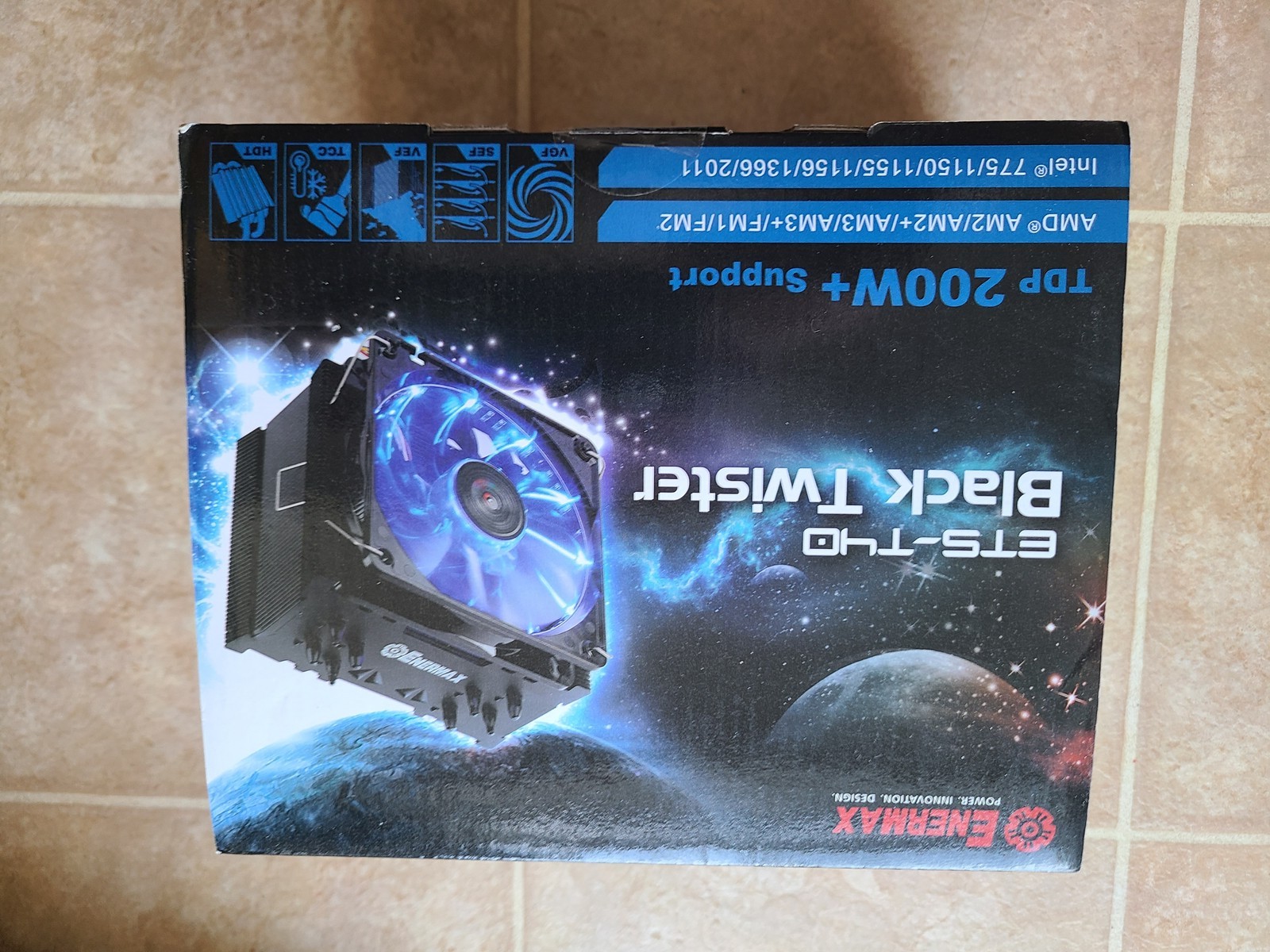 Enermax ETS-T40-BK Black Twister CPU Air Cooler, New