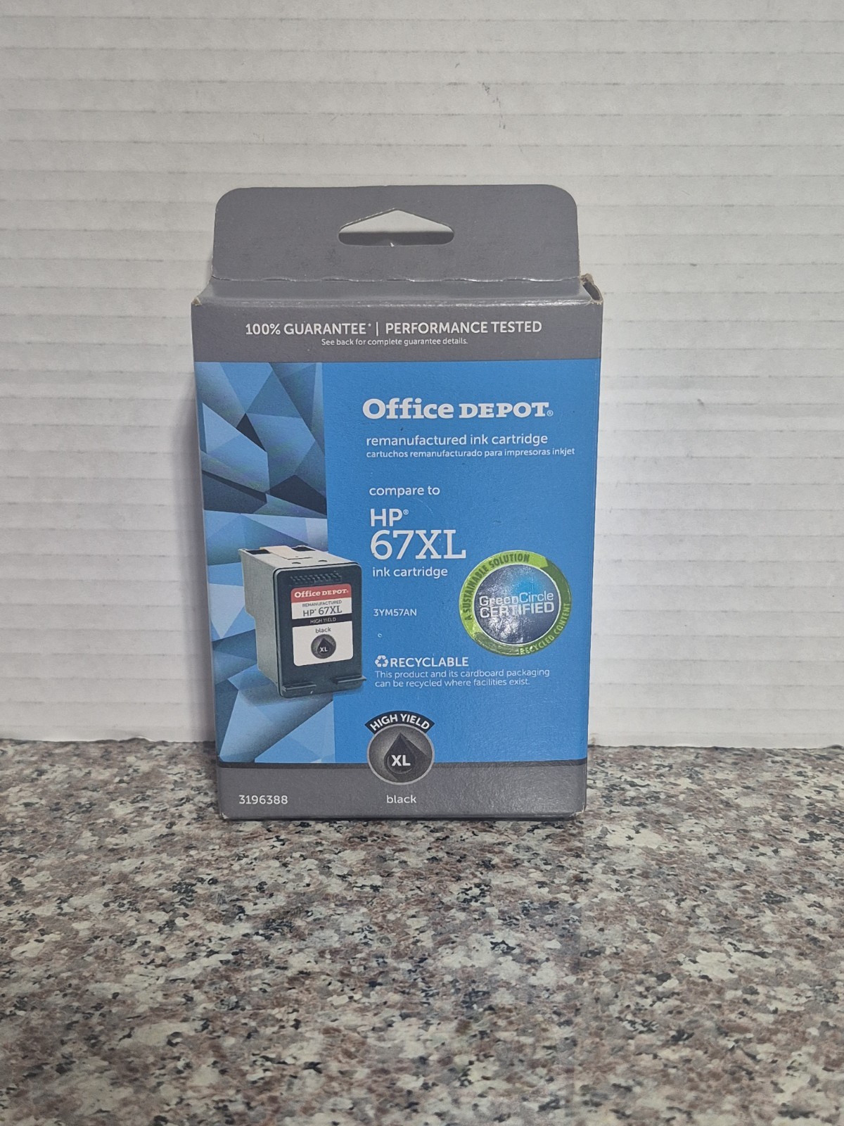 Office Depot Ink Cartridge Compare to HP 67XL Black