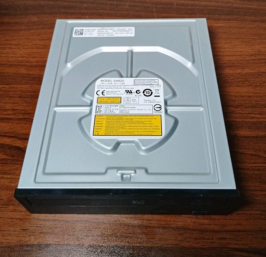 Panasonic SW820 Desktop 5.25” DVD-RW Drive Dell P/N: GKJJY 0GKJJY