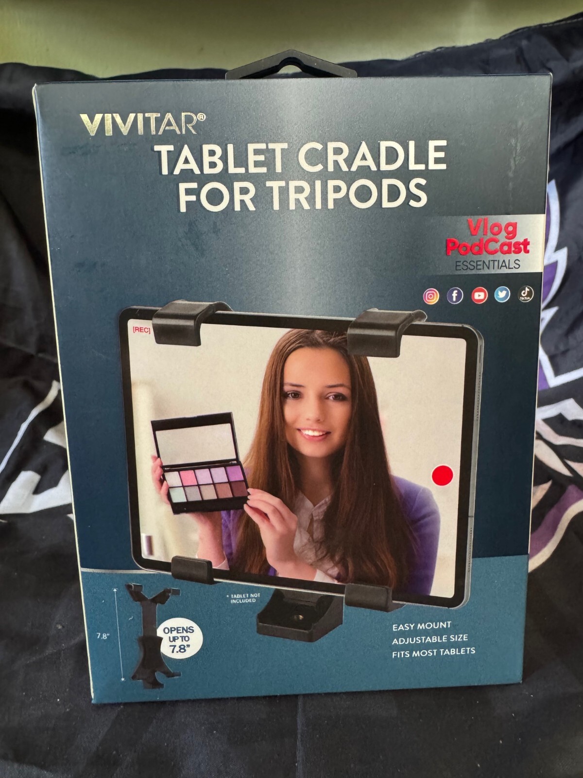 Vivitar iPad Tablet Cradle for Tripods Vlog Podcast NEW 