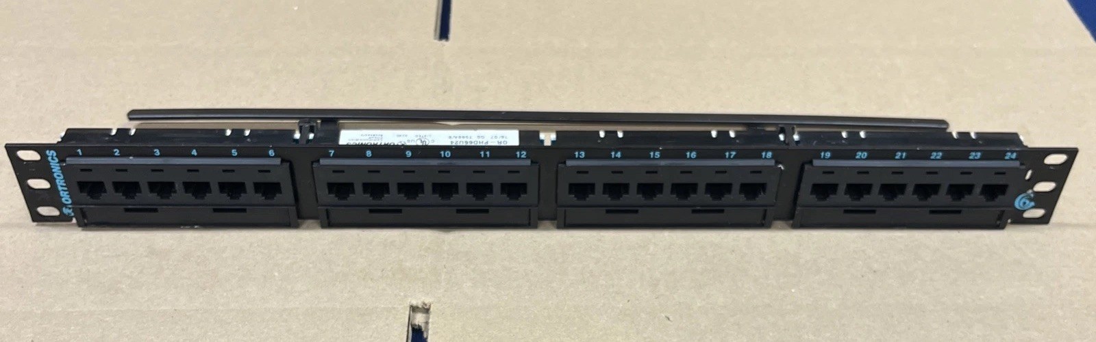 ORTRONICS OR-PHD66U24 24 Port Clarity T568A/B Cat 6 HD Patch Panel Wire Manager