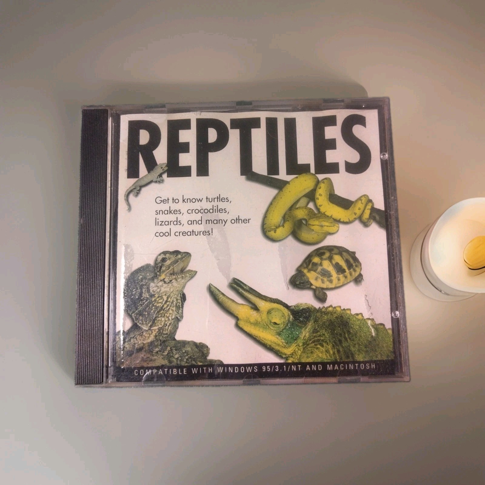Vintage Reptiles CD-ROM PC Mac Educational Software 1990s Mars Arc Media CIB