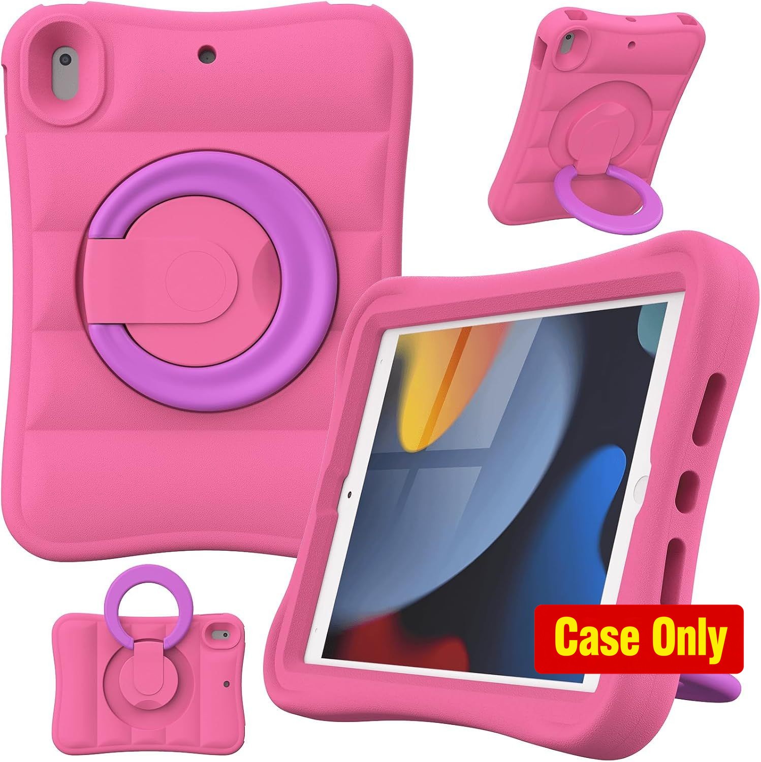 Lightweight Shockproof Case with Rotating Stand for iPad 7th 8th 9th Gen 10.2" P