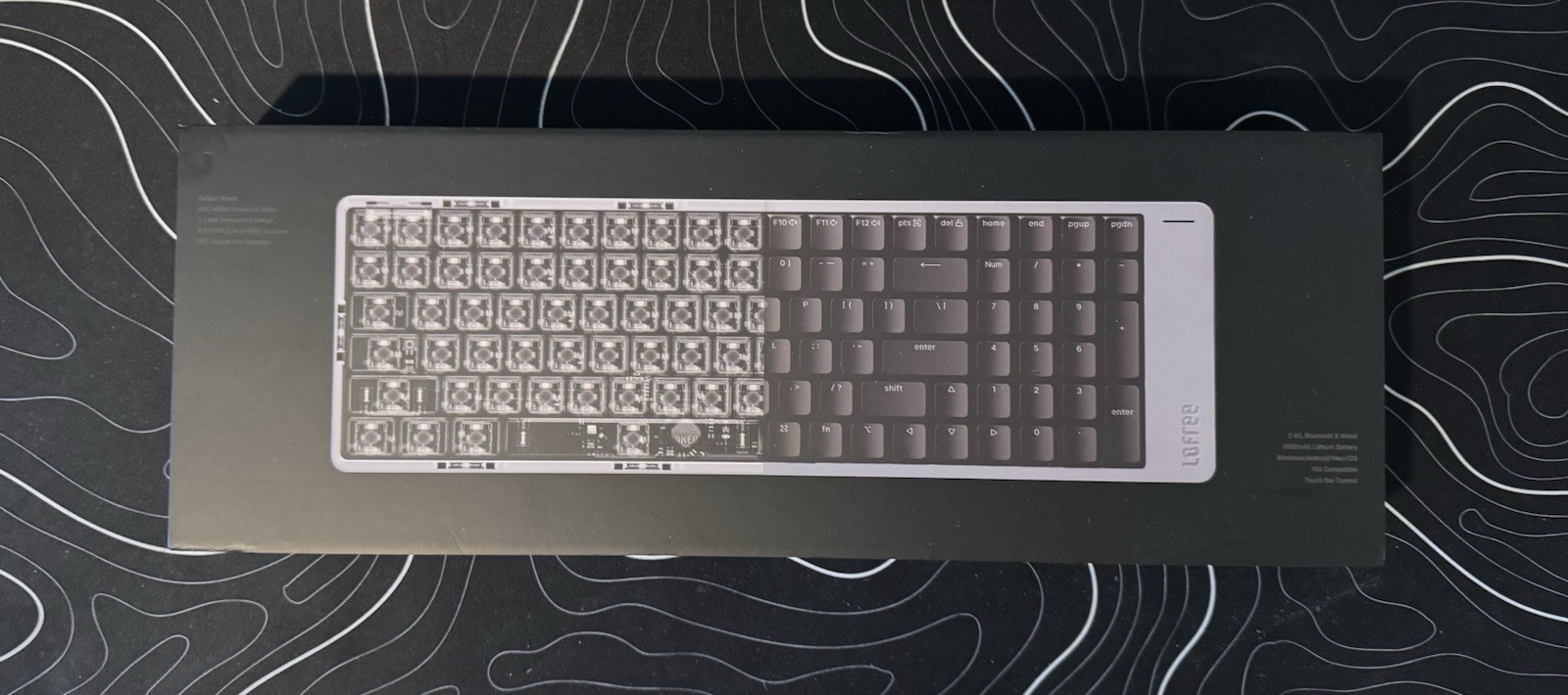 Lofree Flow 2 - 100 Triple Mode Low Profile Aluminum Mechanical Keyboard Silver