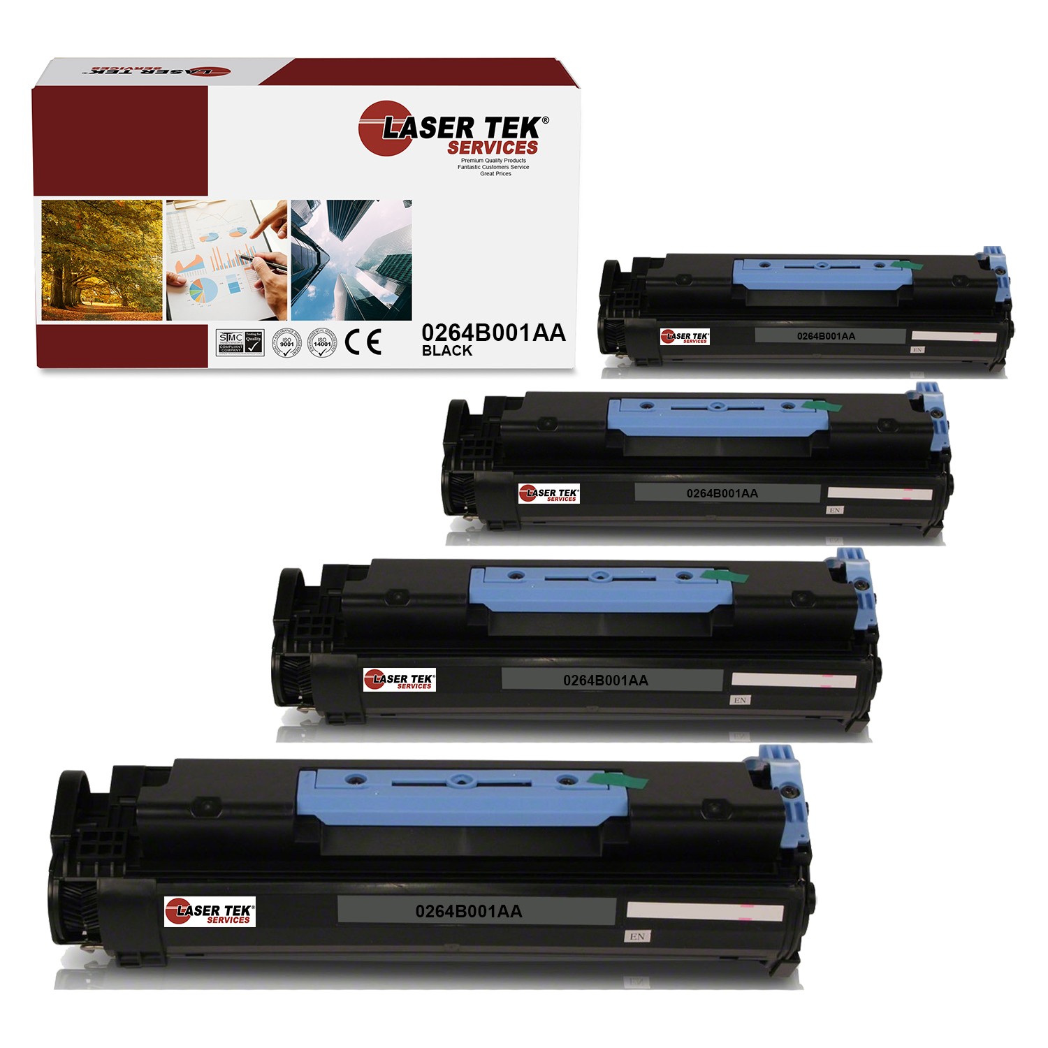 4Pk LTS 0264B001AA Black Compatible for Canon MF6530 MF6531 MF6540 Toner