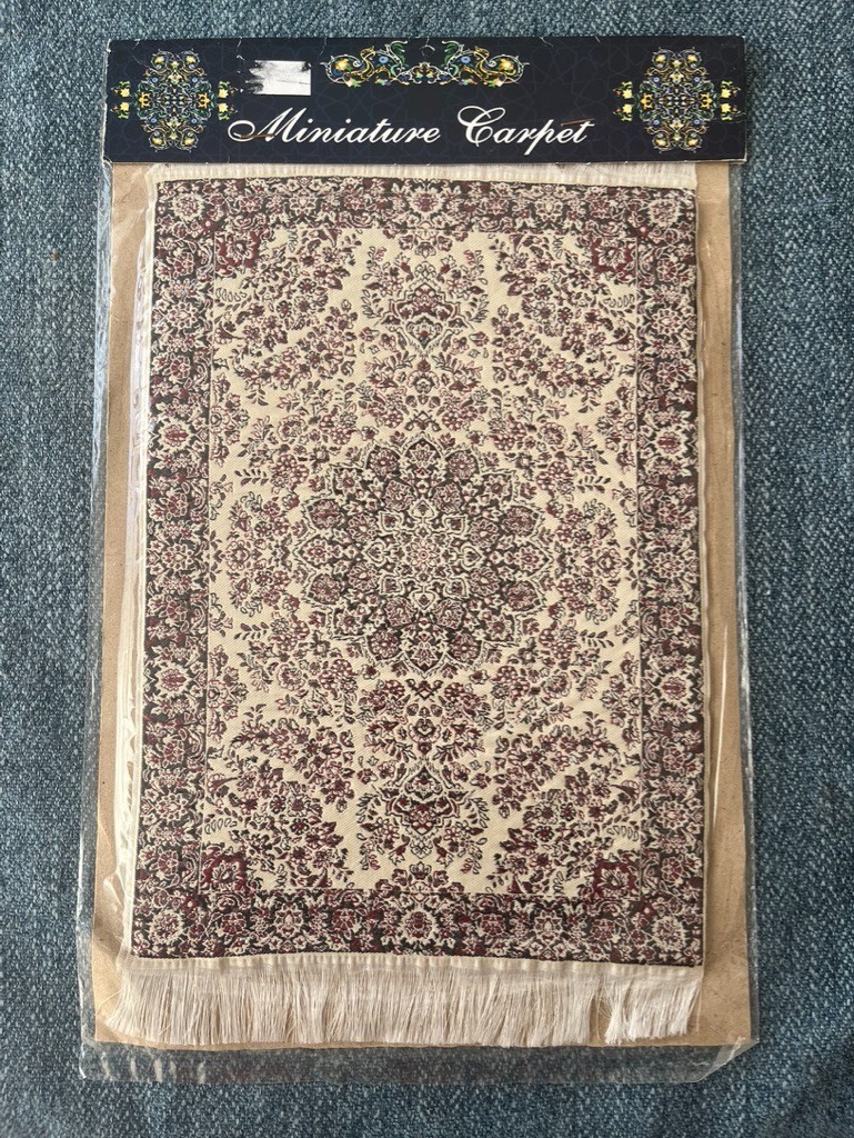 Persian Carpet Style Mouse Pad Oriental Vintage Bohemian Rug Desk Pad Miniature 