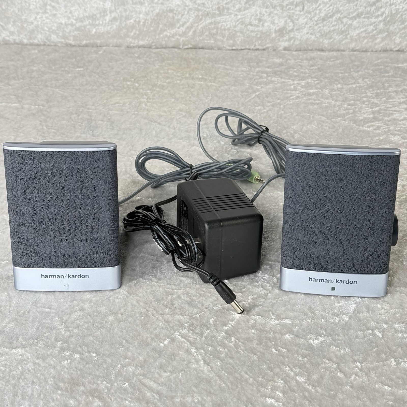 Harman Kardon HP Computer Speakers w/ AC Adapter, Model 5187-2105 - Tested
