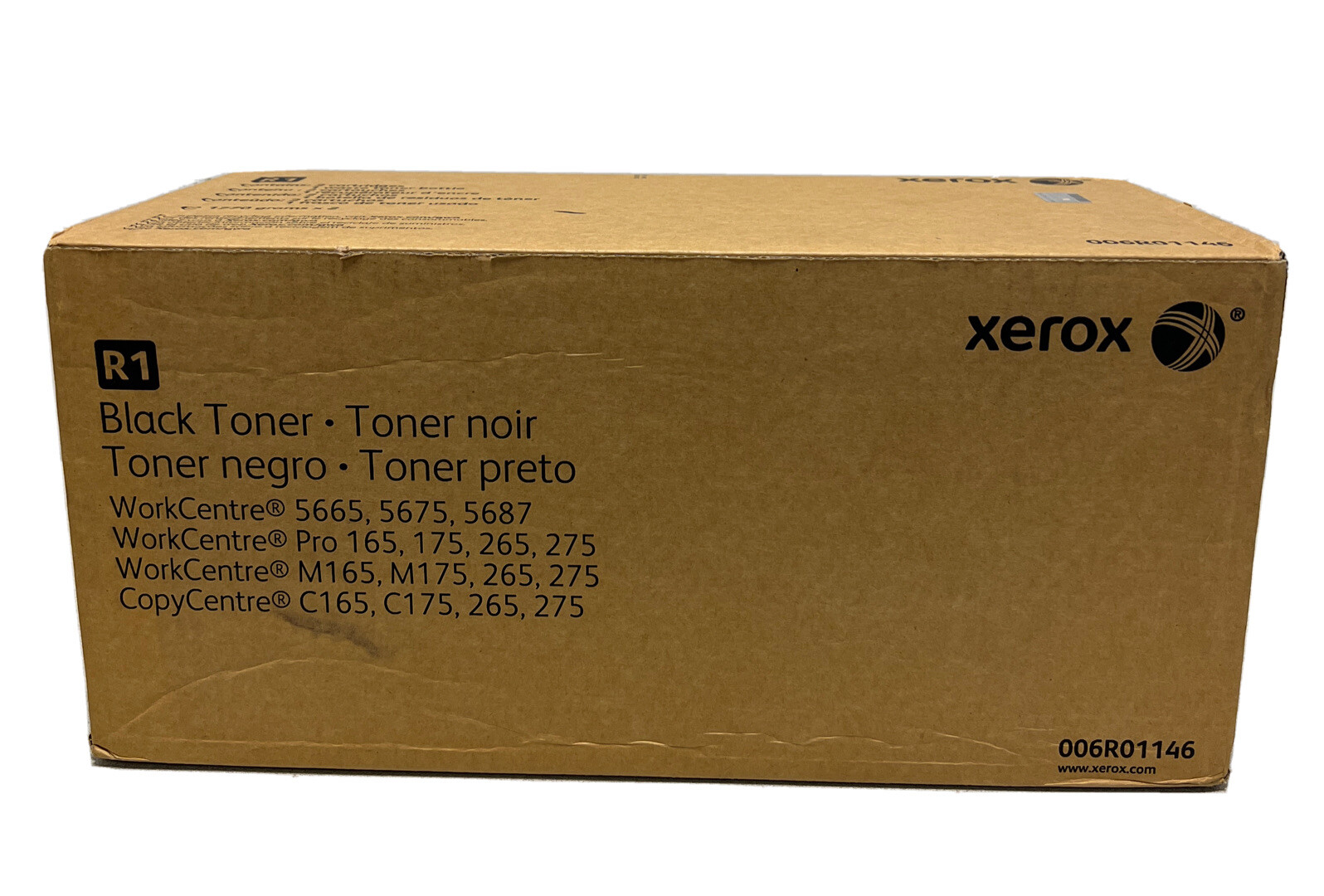 GENUINE Xerox R1 Black Toner 2 Cartridge 1 Bottle 006R01146 WorkCenter 5665 5675