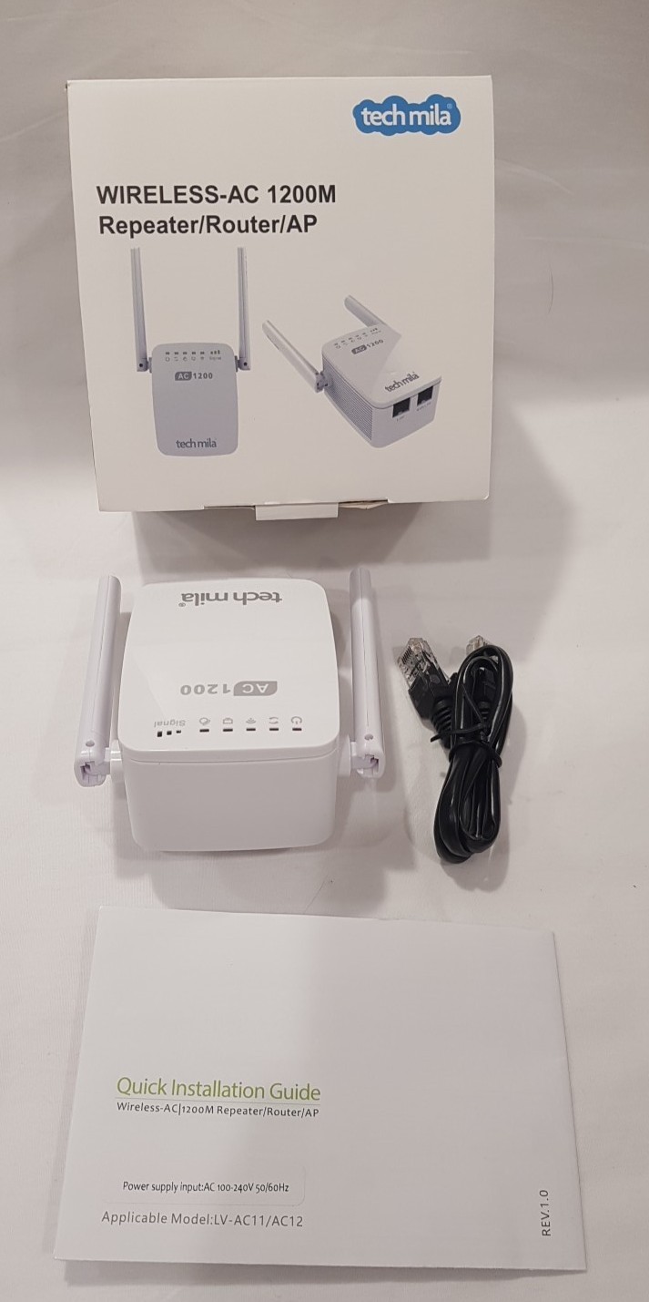 Tech Mila Wireless-ac 1200M Repeater/Router/AP(B-10)