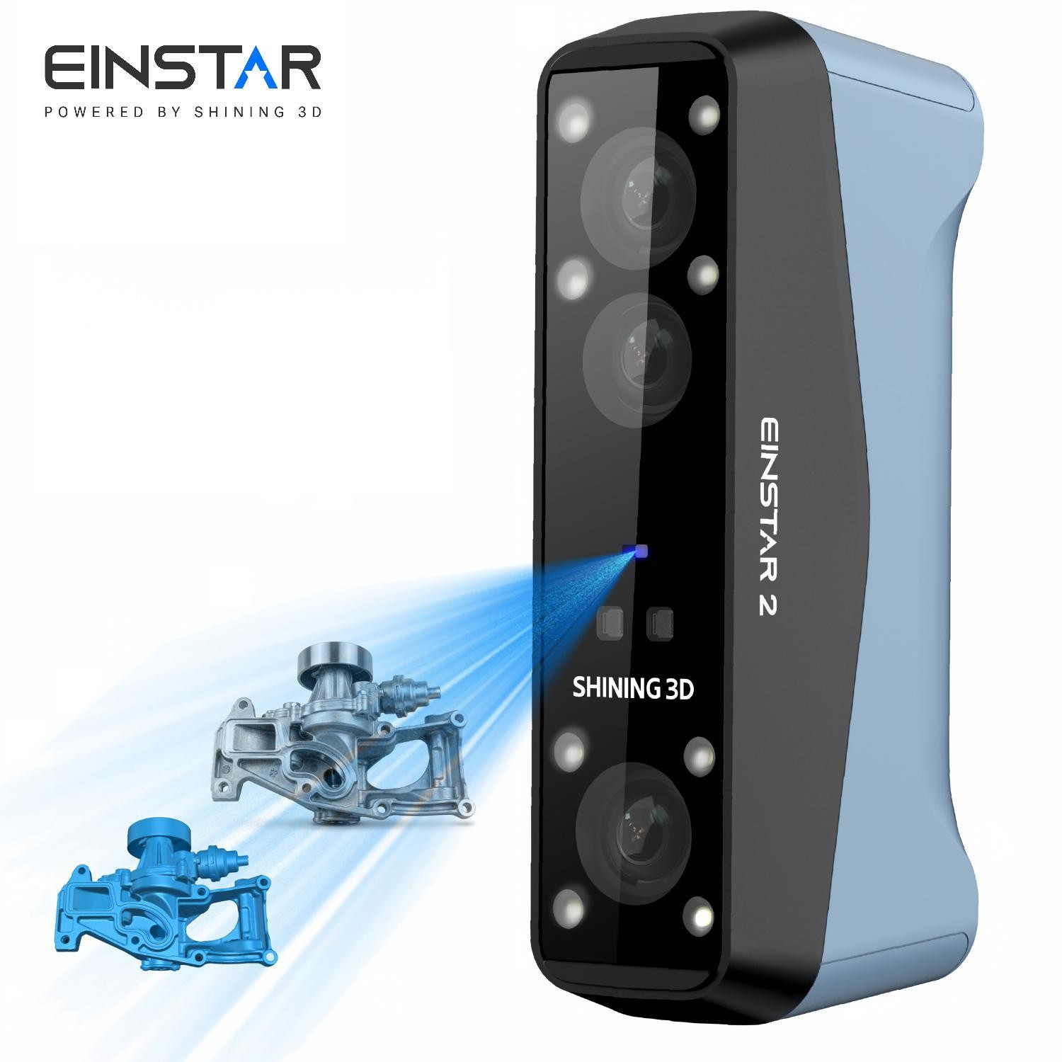 Einstar 2 3D Scanner Blue Laser+IR Handheld Wireless Outdoor Scan For 3D Print