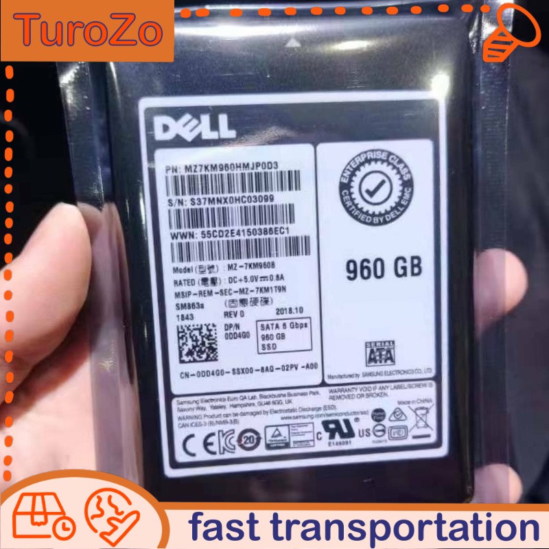 MZ-7KM960B Samsung SSD SM863a 960GB SATA G bps MZ7KM960HMJP0D3 DELL 0DD4G0
