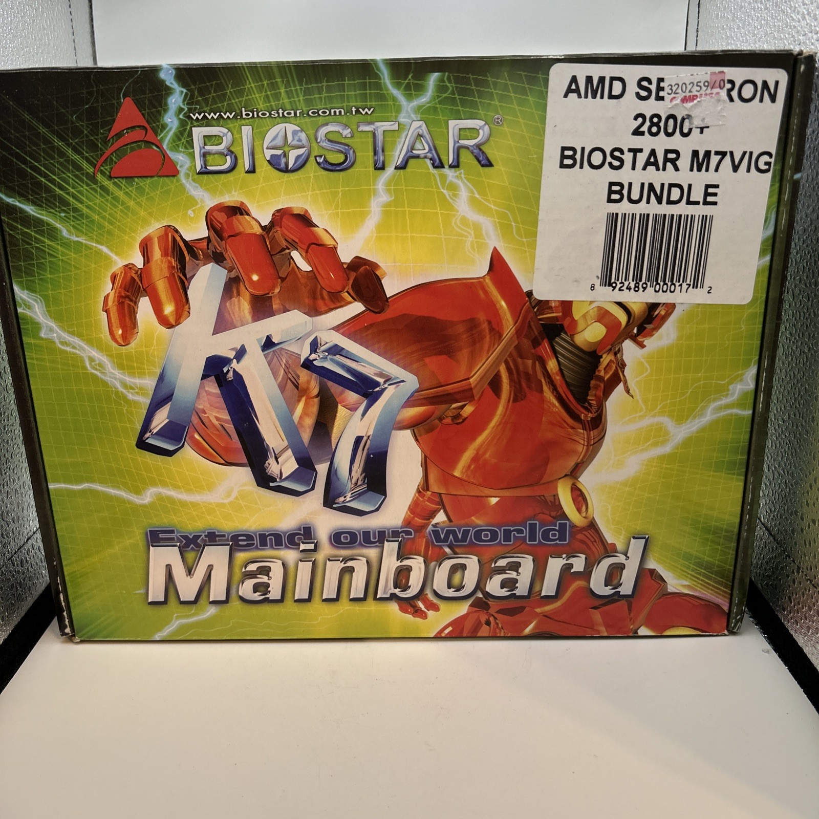 Biostar M7VIG4 Motherboard w/CPU COMBO NEW SEALED BOX