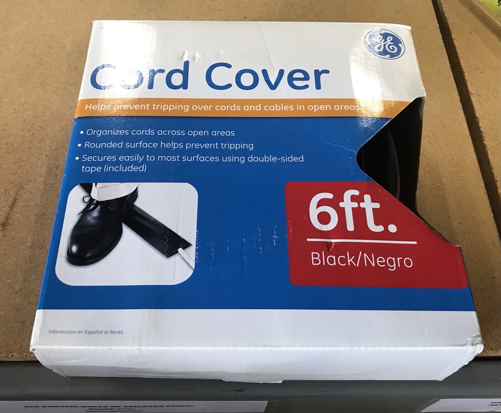 GE brand electric cord floor cover 6foot. new
