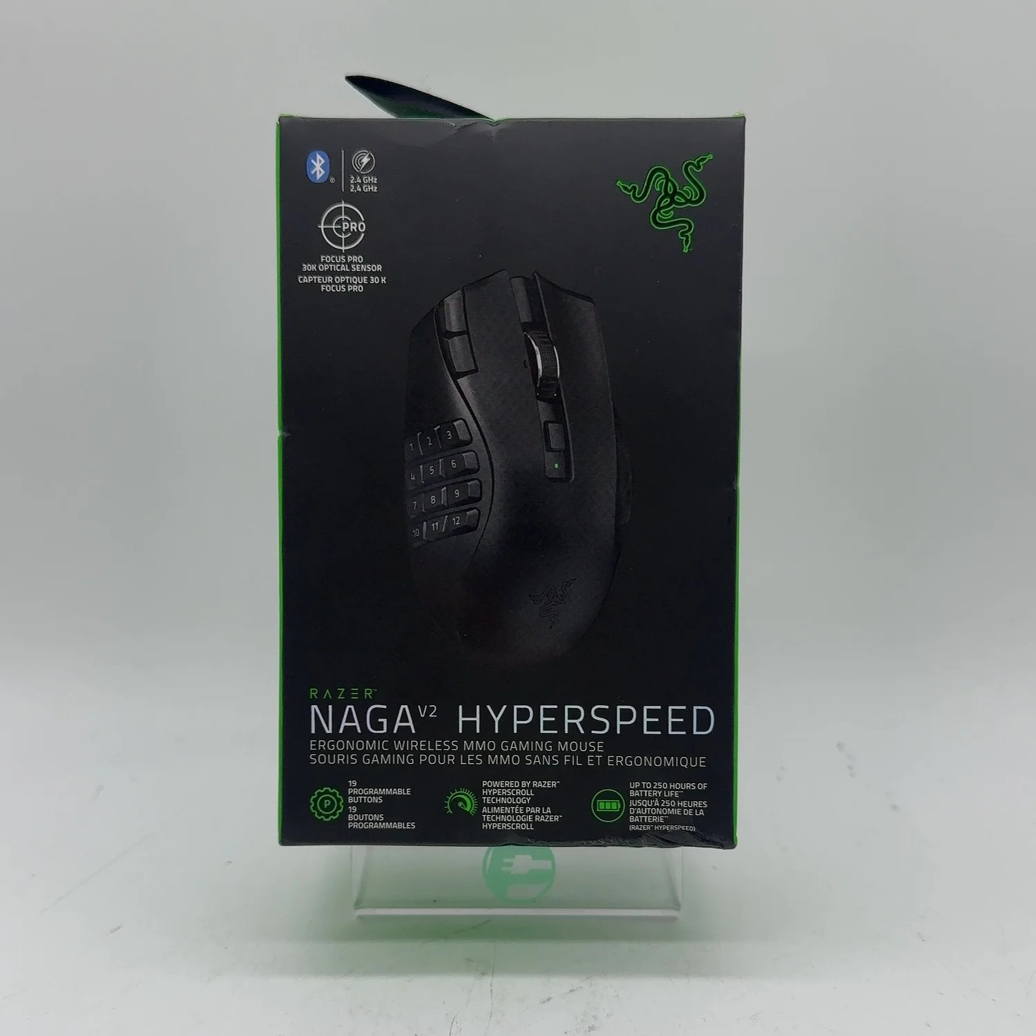 New Razer Naga V2 HyperSpeed Black RZ01-03601 Gaming Mouse For PC and Mac
