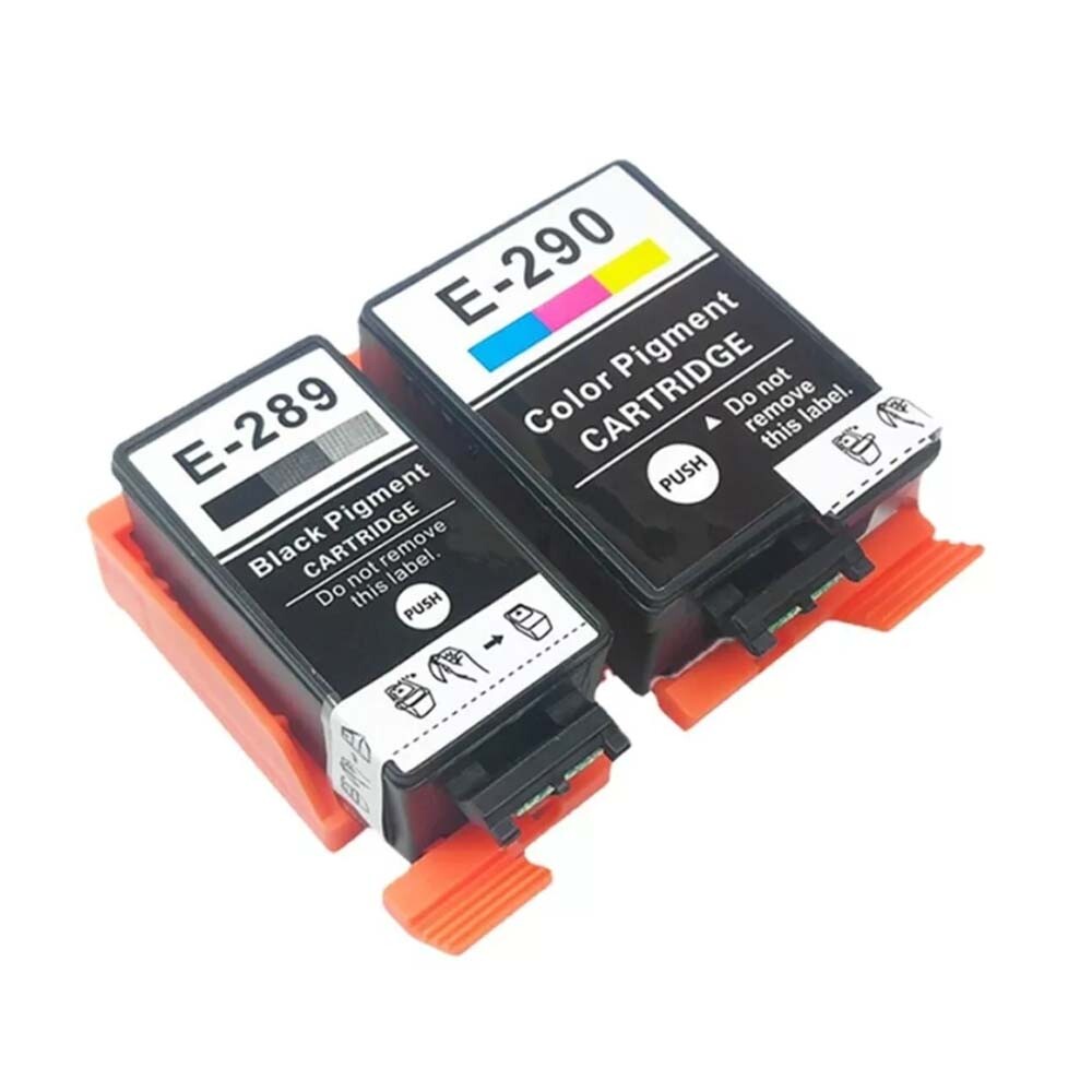 1Set PigmentInk Cartridges E-289 E-290 F For WF-110 PX-S05W PX-S06W PX-S05B
