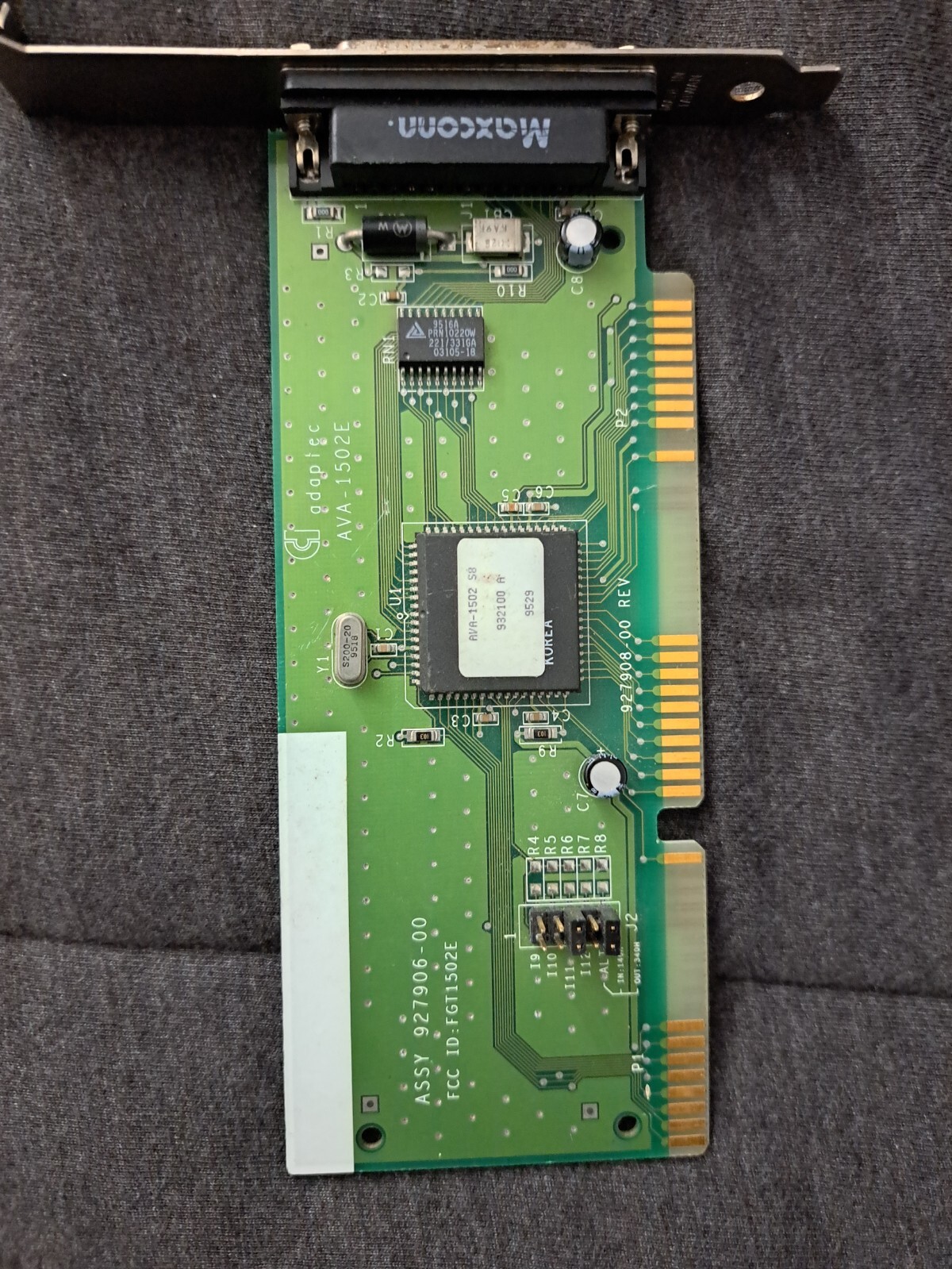 Maxconn Adaptec AVA-1502E 16-bit ISA 25-pin SCSI Controller Card 927907-00