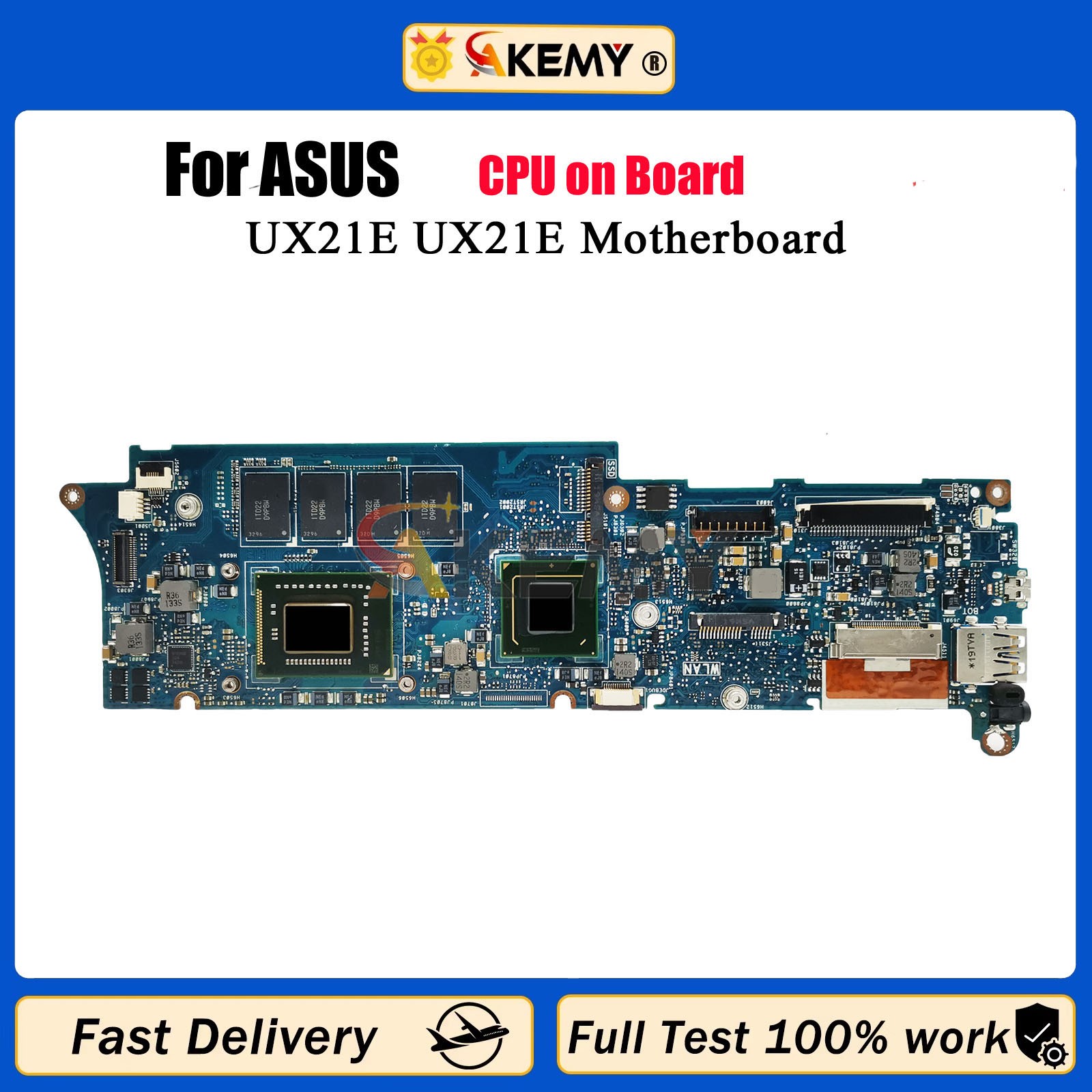 UX21E Laptop Motherboard For ASUS ZenBook UX21E Mainboard CPU I3 I5 I7 tests OK