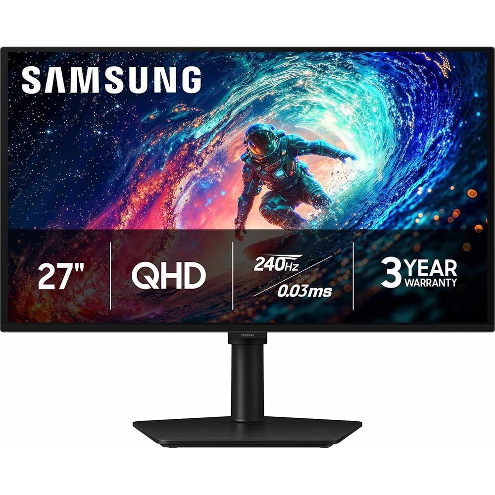 Samsung 27" Odyssey OLED G61SH QHD 240Hz Gaming Monitor, Black (LS27HG612SNXZ
