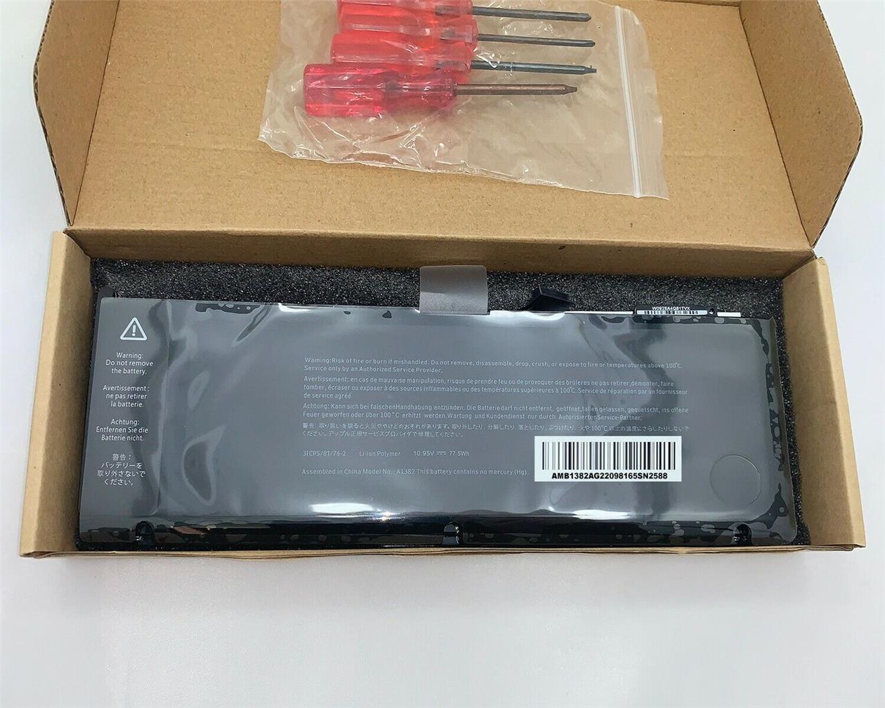 Amazing A1382 New Battery for Apple MacBook Pro 15" Core i7 A1286 Mid 2012 US
