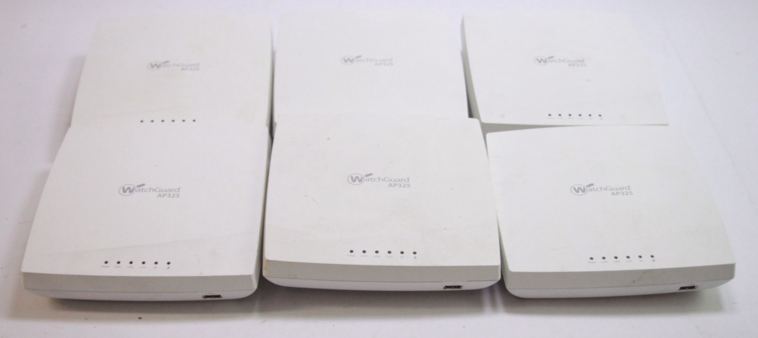 Lot of 6 WatchGuard C-110 AP325 Dual Band Access Points No PSUs for Parts/Repair
